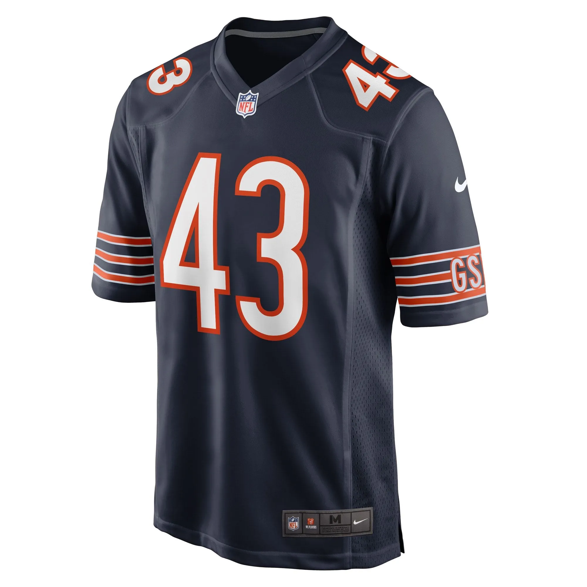 DeMarquis Gates Chicago Bears  Game Player Jersey - Navy