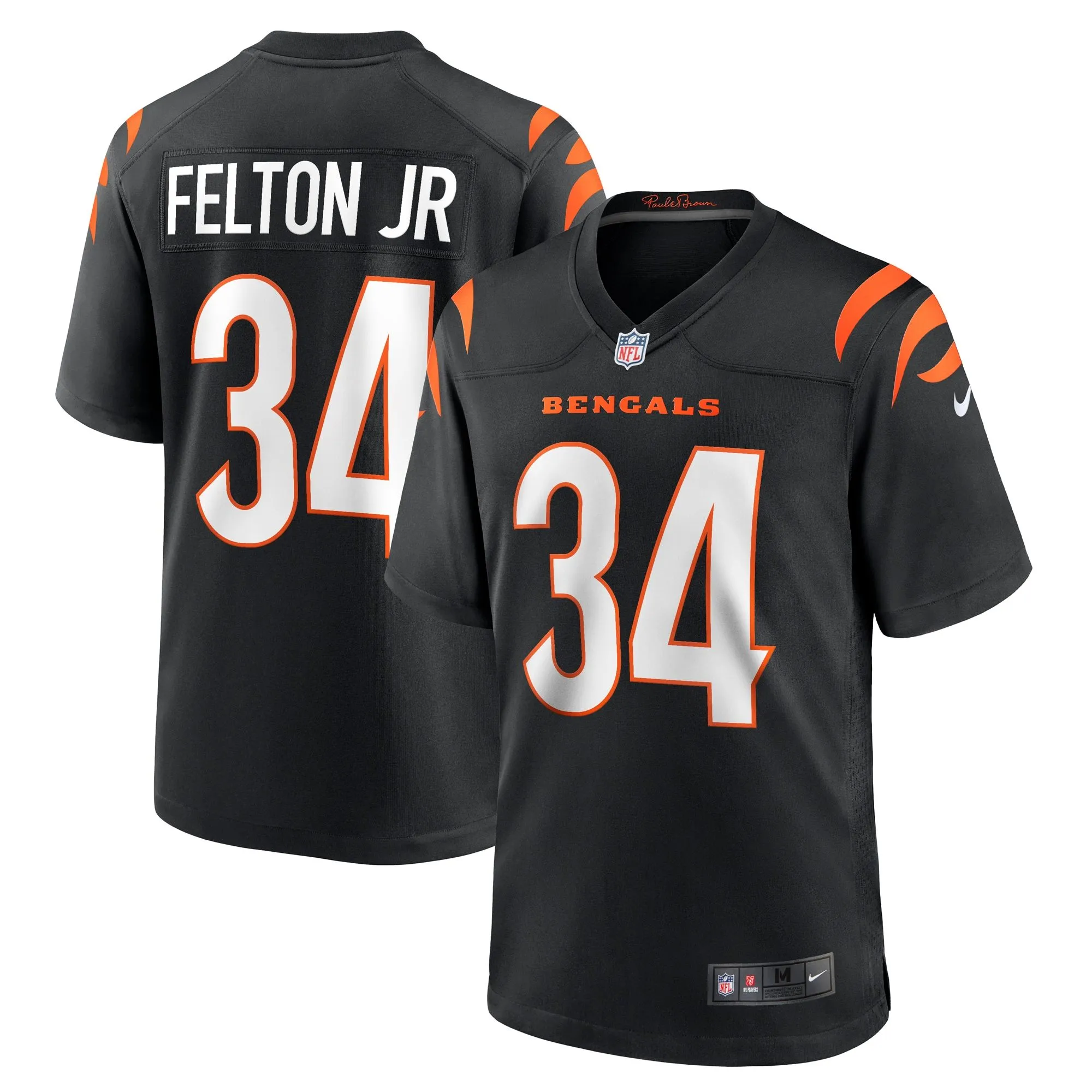 Demetric Felton Jr. Cincinnati Bengals  Team Game Jersey -  Black