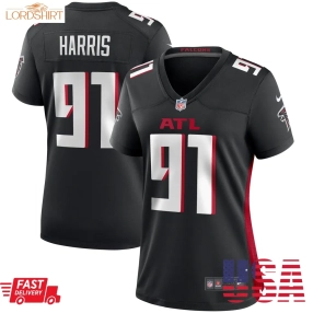 Demone Harris Atlanta Falcons  Women's  Game Jersey    Black