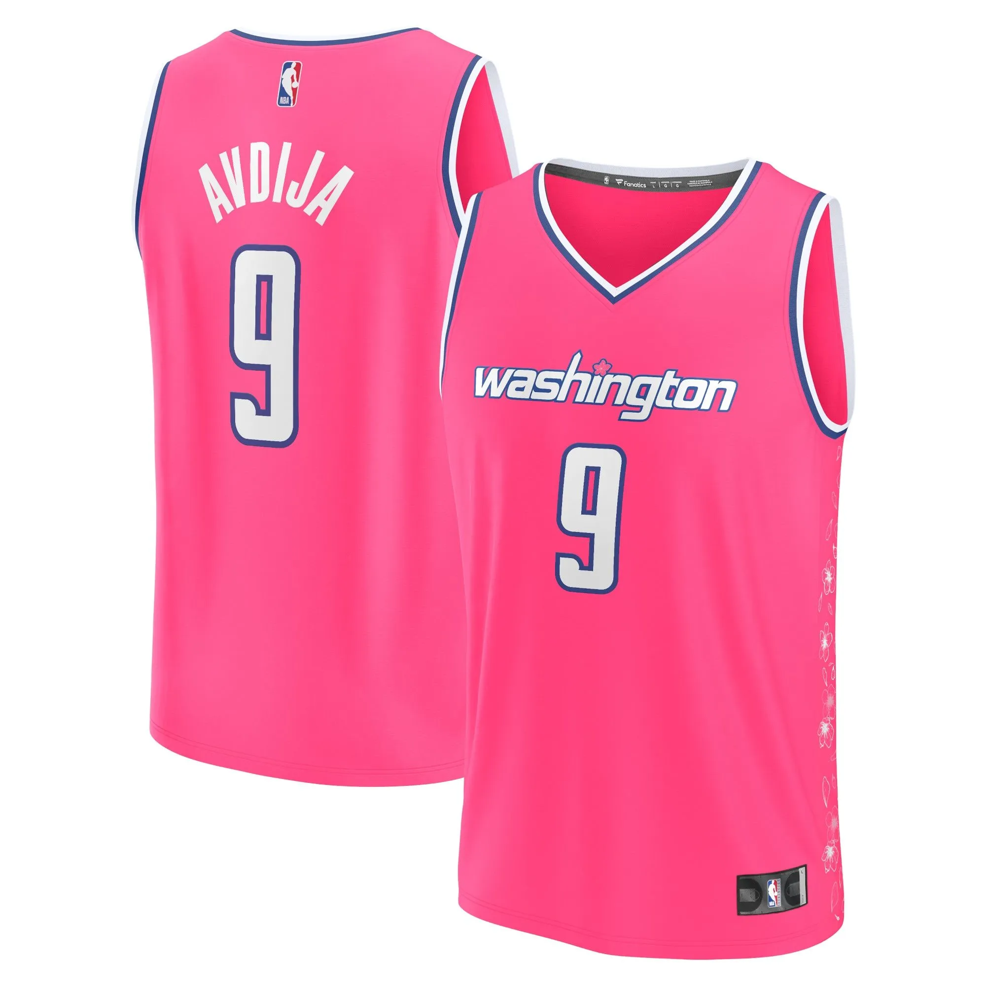 Deni Avdija Washington Wizards Fanatics Branded Fastbreak Jersey - City Edition - Pink