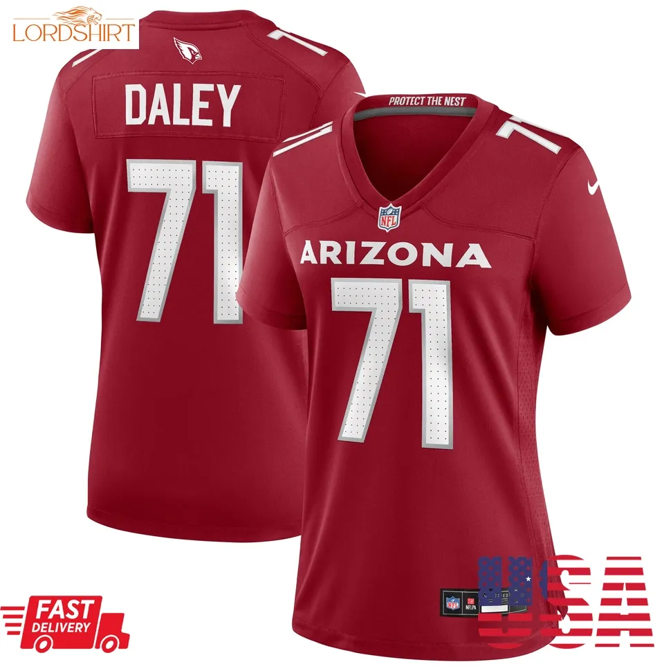 Dennis Daley Arizona Cardinals  Women's  Women's Team Color Jersey   Cardinal