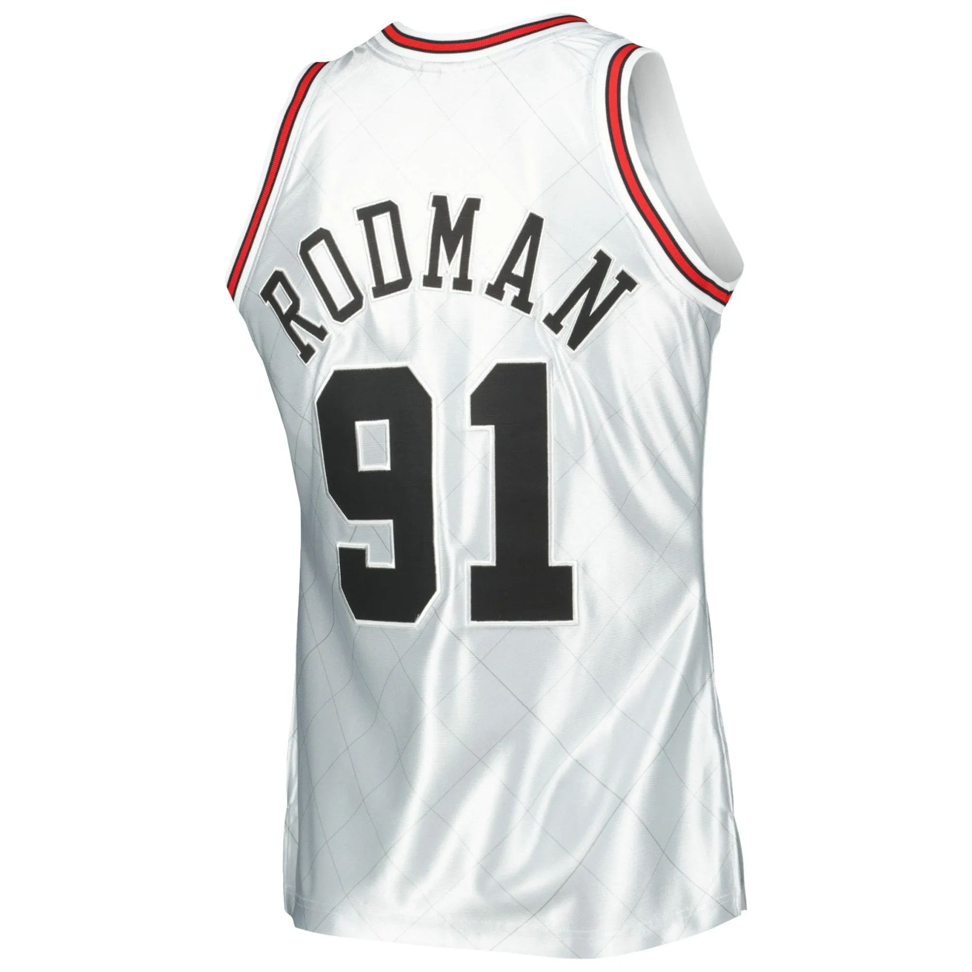 Dennis Rodman Chicago Bulls Mitchell & Ness 1997/98 Hardwood Classics 75th Anniversary Swingman Jersey - Platinum