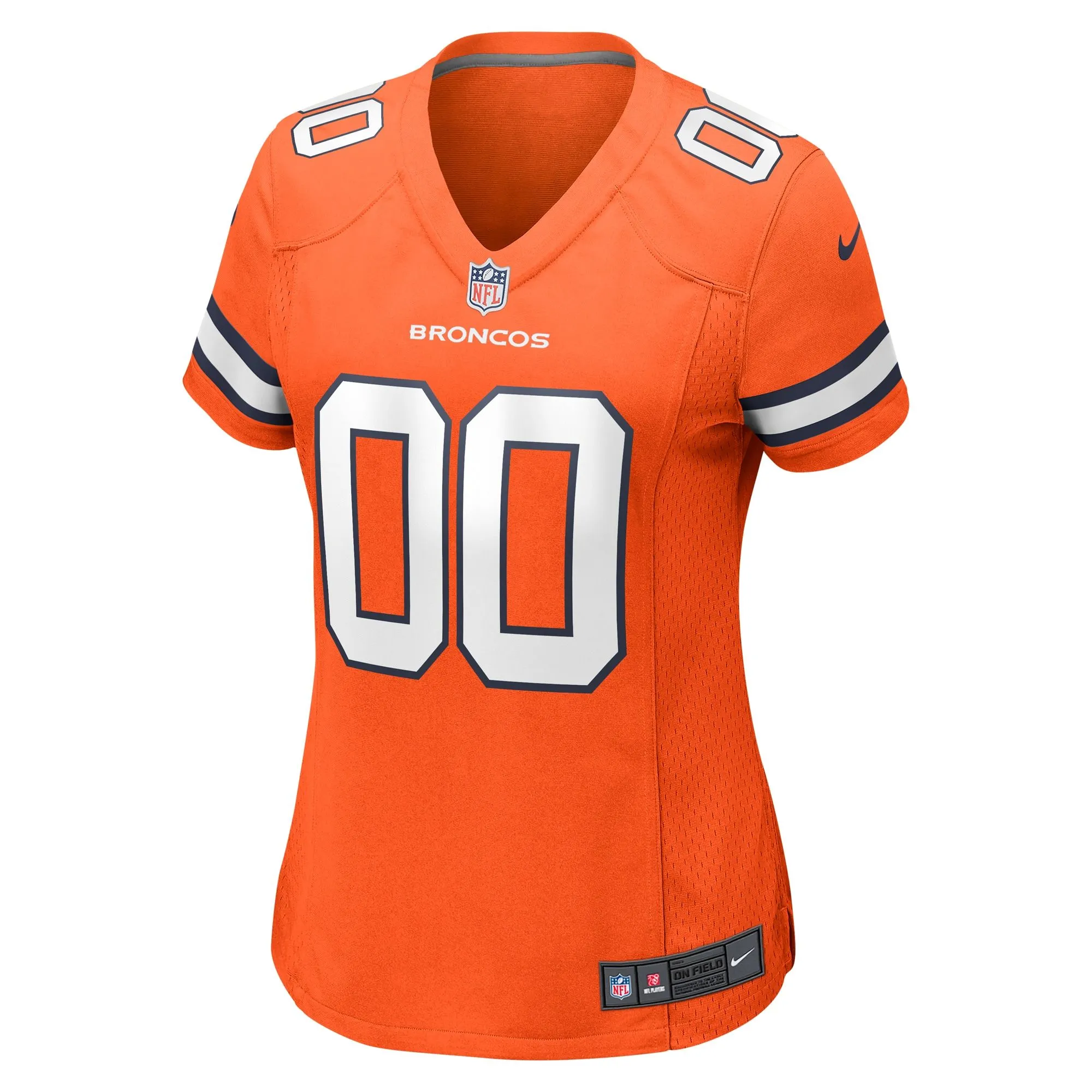 Denver Broncos  Women's Alternate Custom Game Jersey - Orange