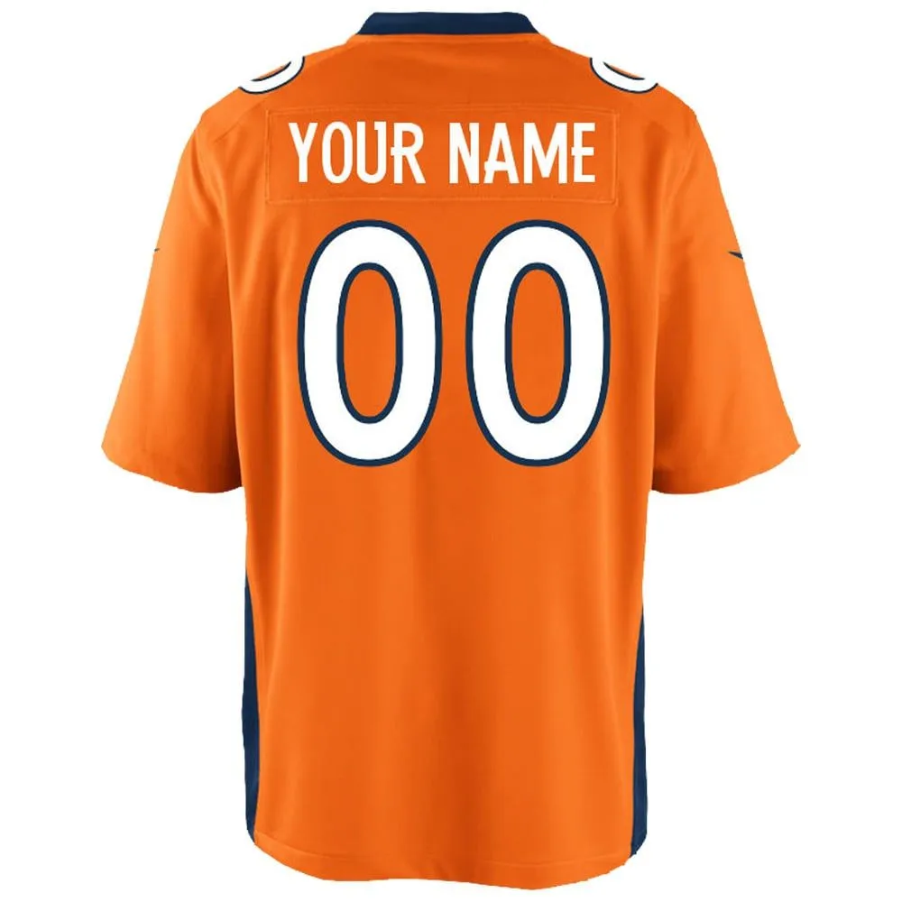 Denver Broncos  Youth Custom Game Jersey - Orange