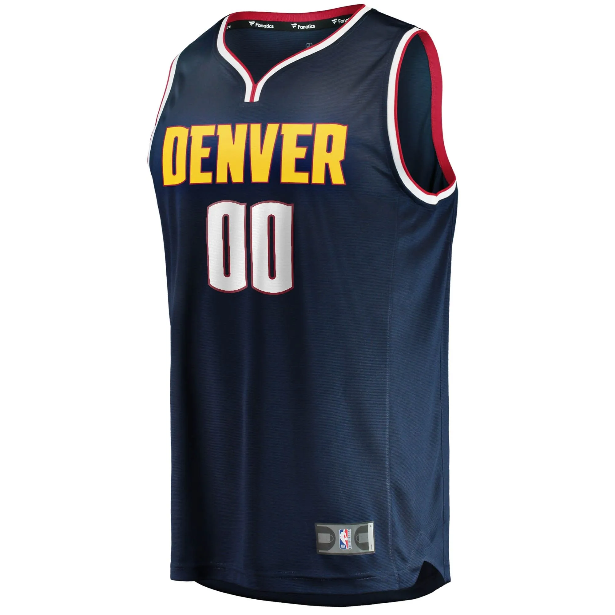 Denver Nuggets Fanatics Branded 2018/19 Fast Break Custom Replica Jersey Navy - Icon Edition