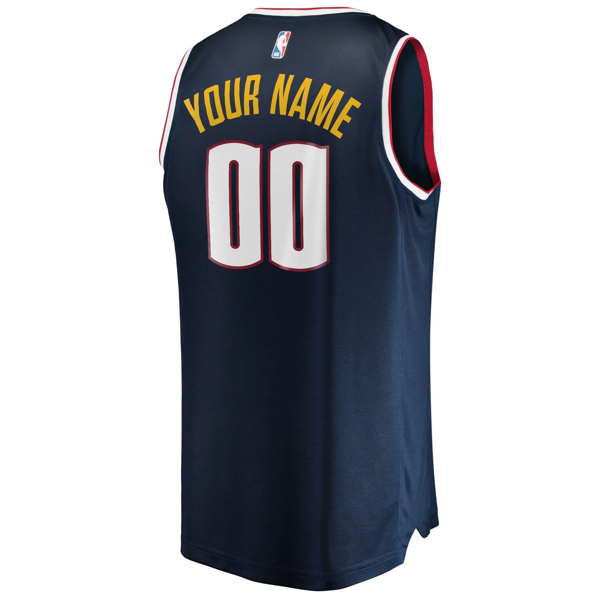 Denver Nuggets Fanatics Branded 2018/19 Fast Break Custom Replica Jersey Navy - Icon Edition