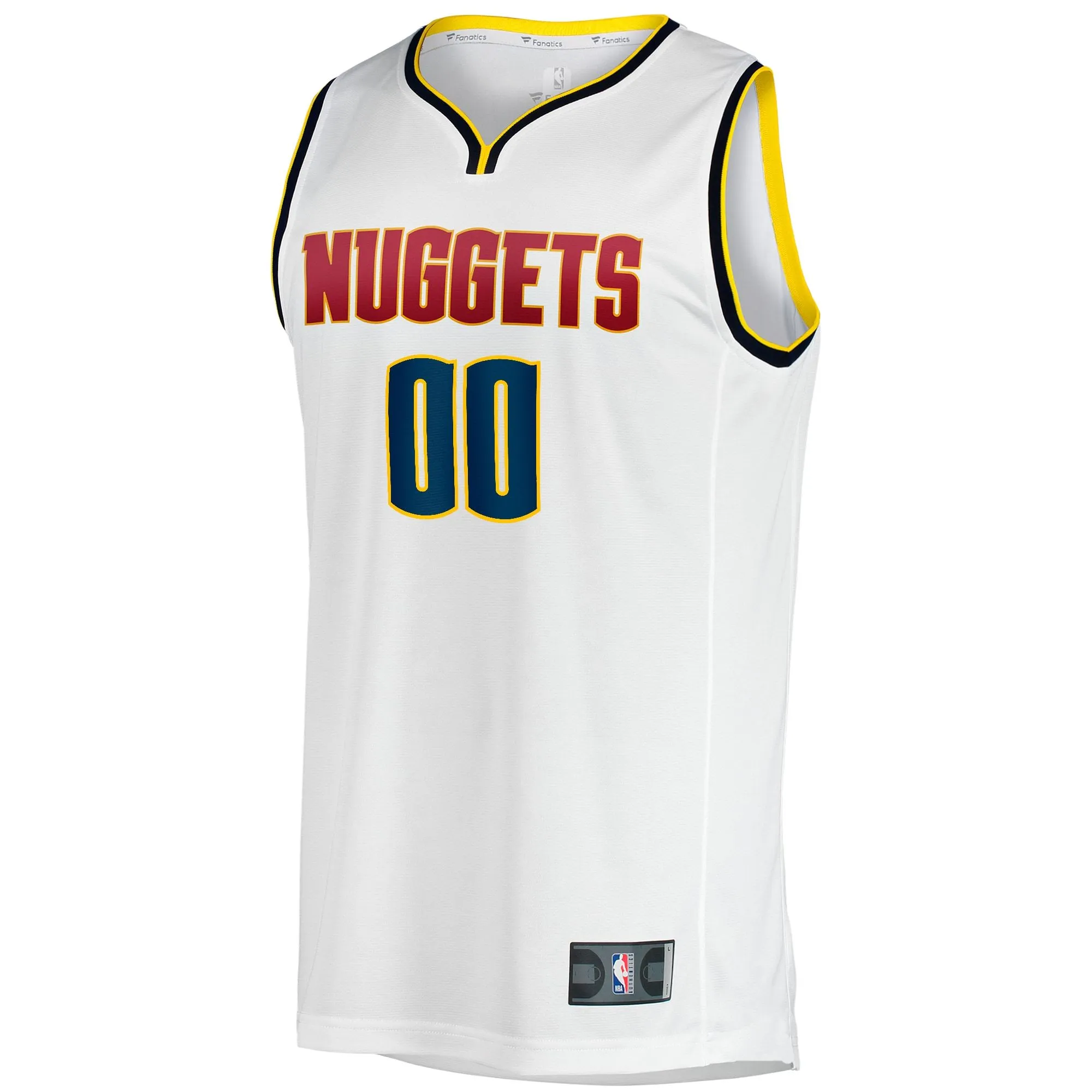 Denver Nuggets Fanatics Branded Youth Fast Break Replica Custom Jersey - Association Edition - White