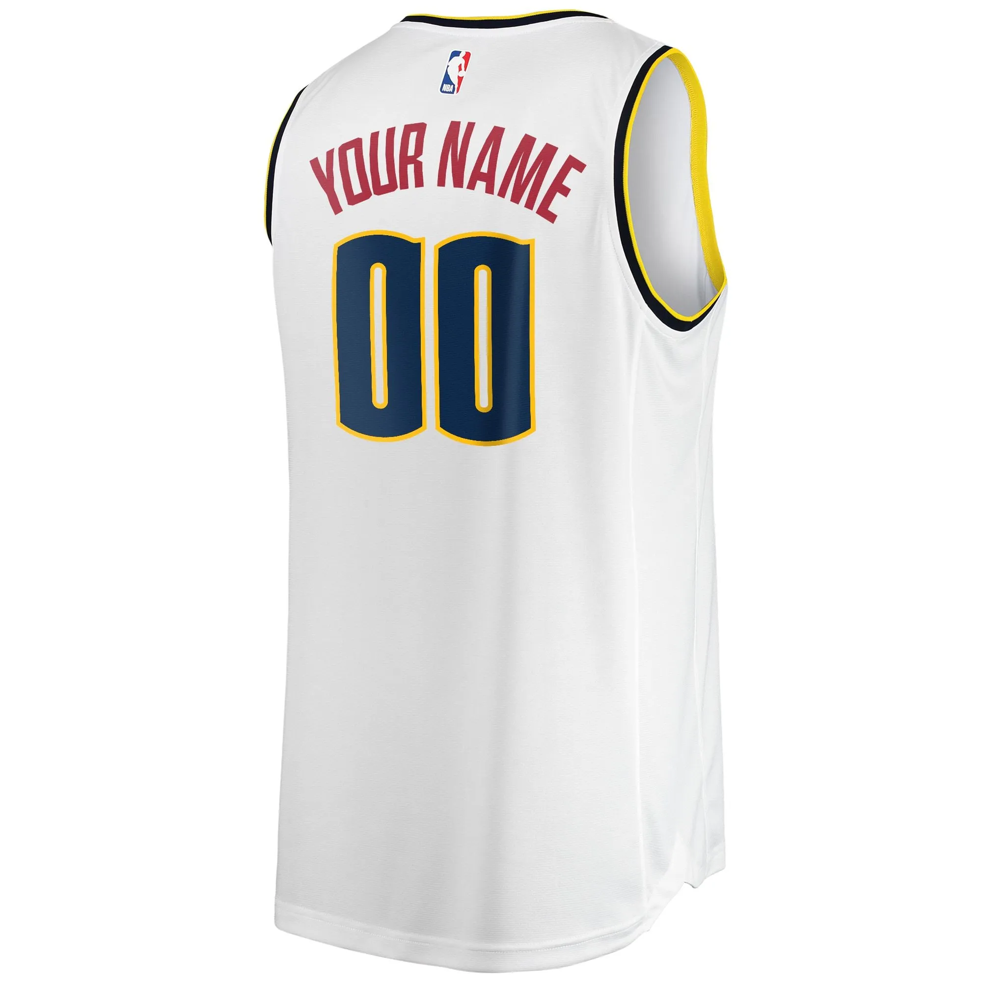 Denver Nuggets Fanatics Branded Youth Fast Break Replica Custom Jersey - Association Edition - White