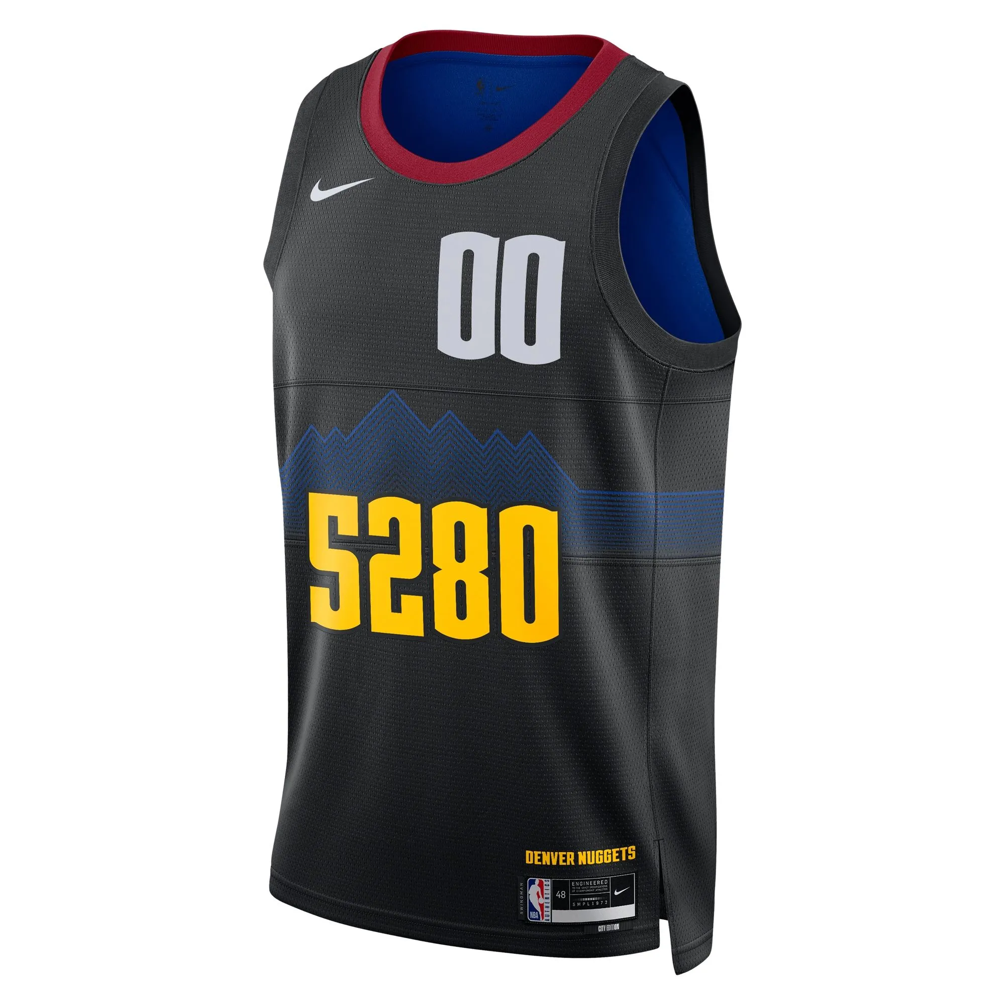 Denver Nuggets  Unisex 2023/24 Custom Swingman Jersey - Black - City Edition