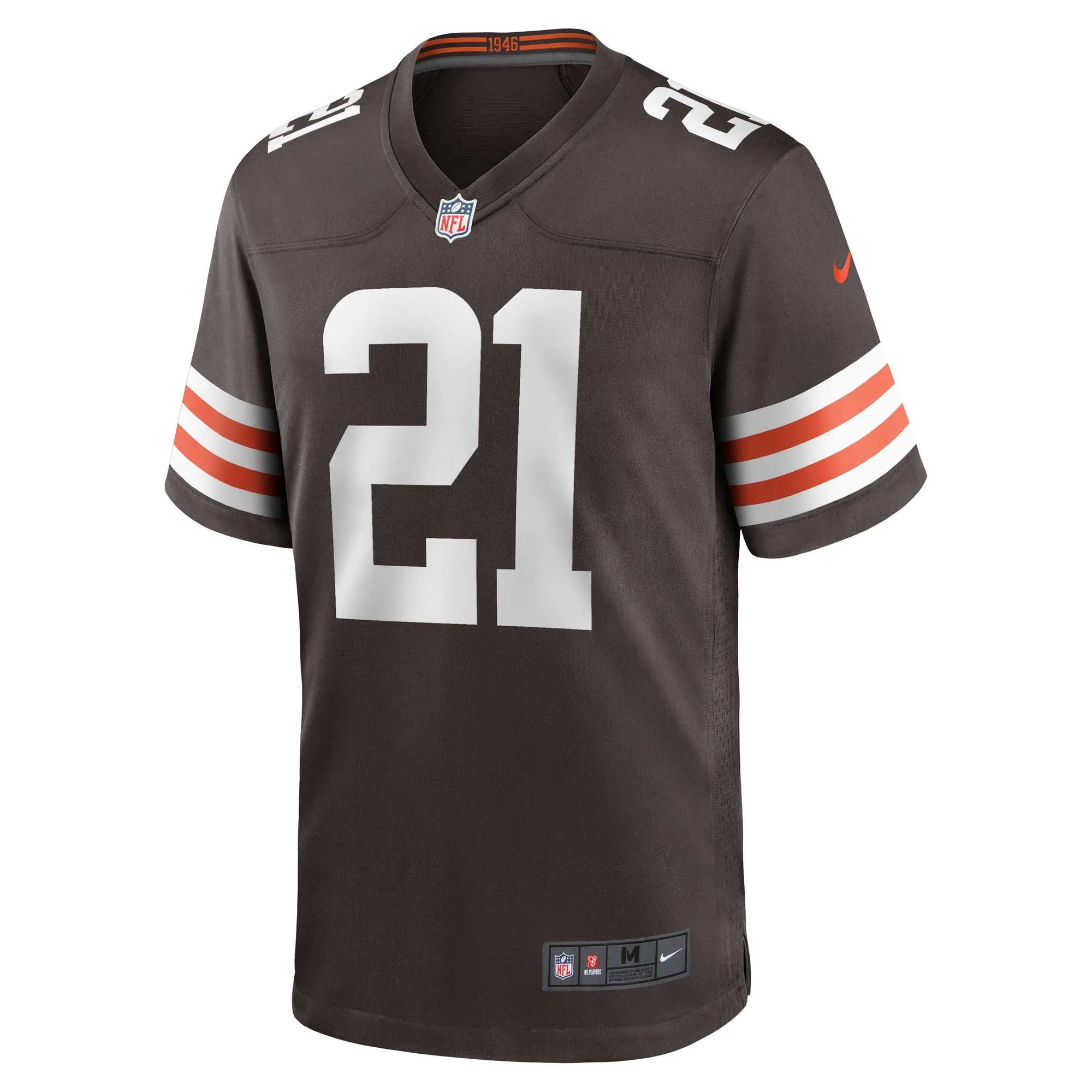 Denzel Ward Cleveland Browns  Game Jersey - Brown