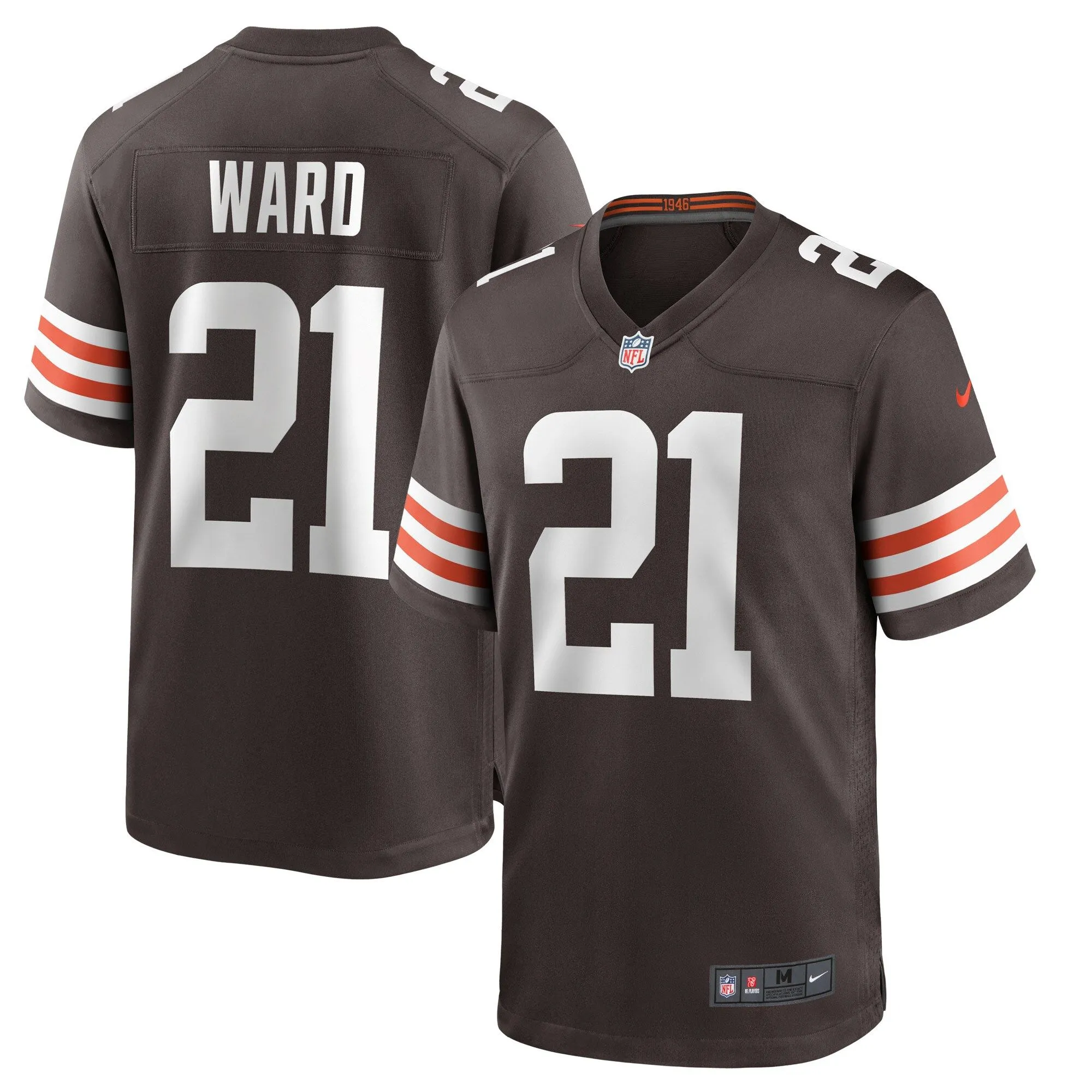 Denzel Ward Cleveland Browns  Player Game Jersey - Brown