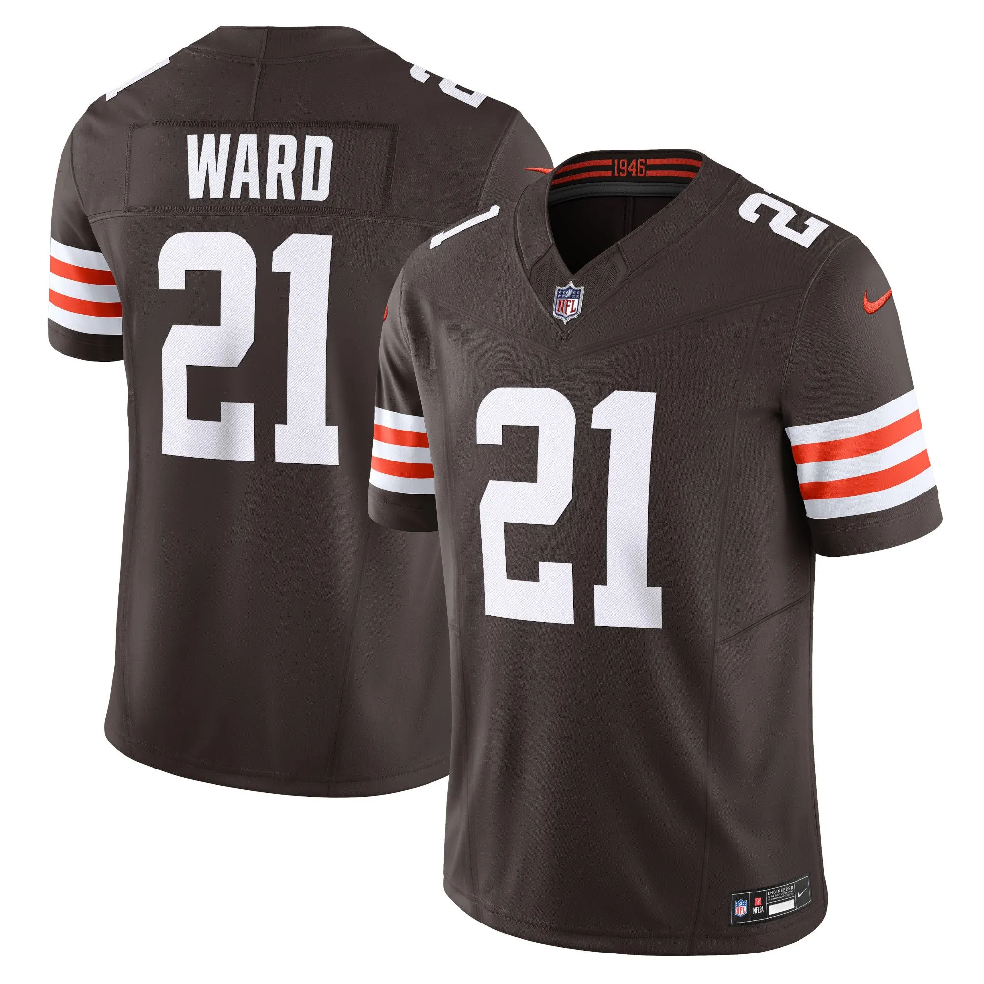 Denzel Ward Cleveland Browns  Vapor F.U.S.E. Limited Jersey - Brown