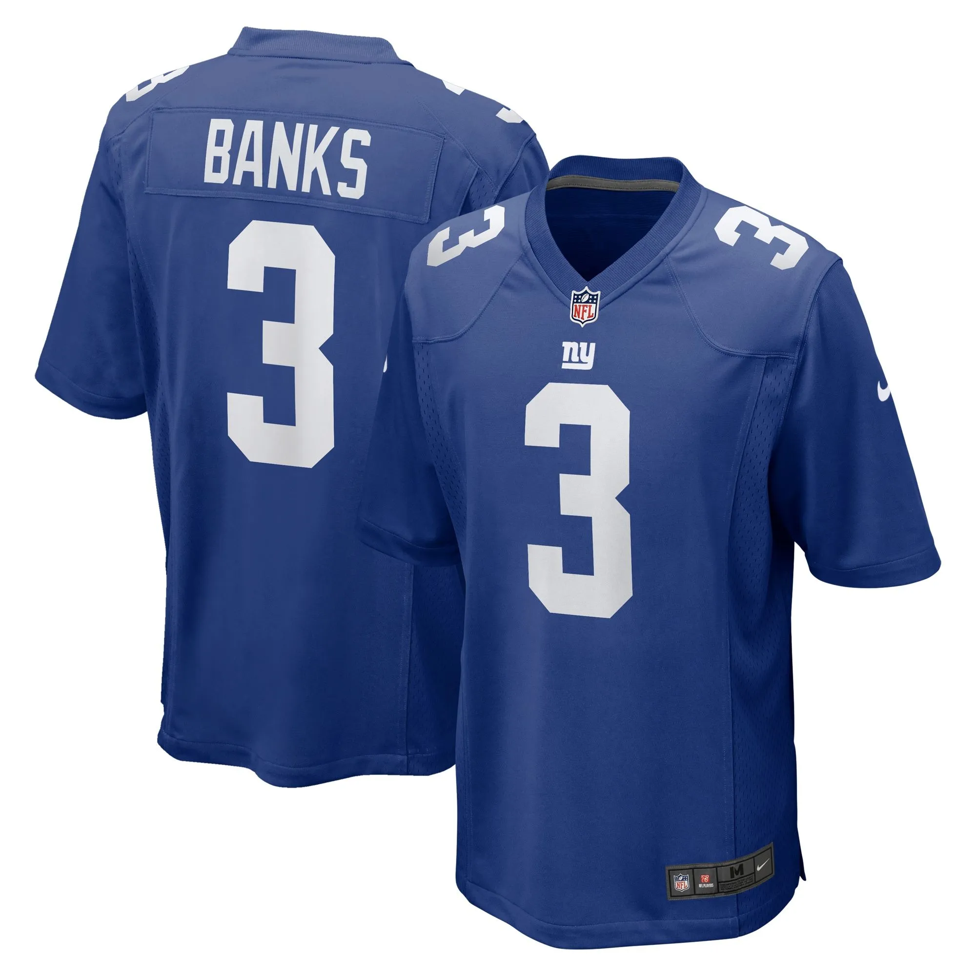 Deonte Banks New York Giants   Game Jersey -  Royal