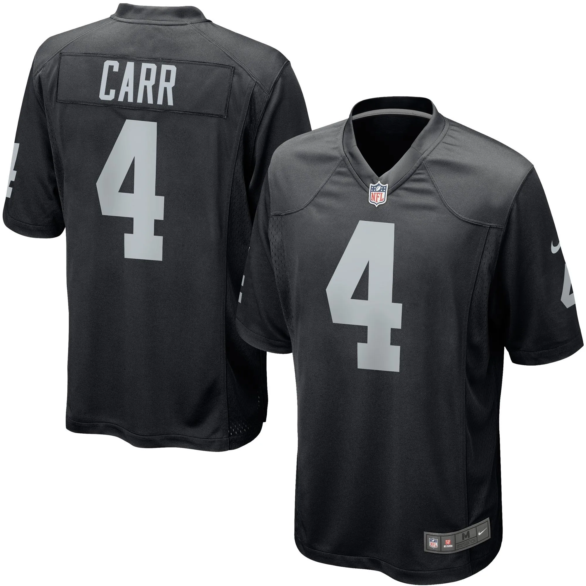 Derek Carr Las Vegas Raiders  Game Player Jersey - Black