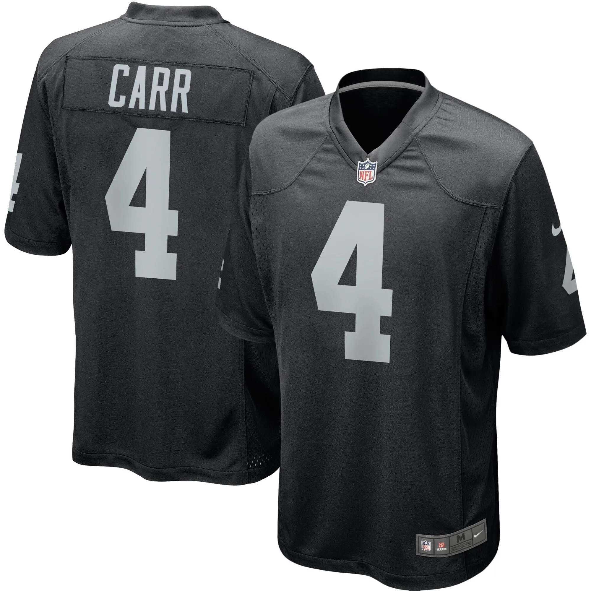 Derek Carr Las Vegas Raiders  Youth Team Color Game Jersey - Black