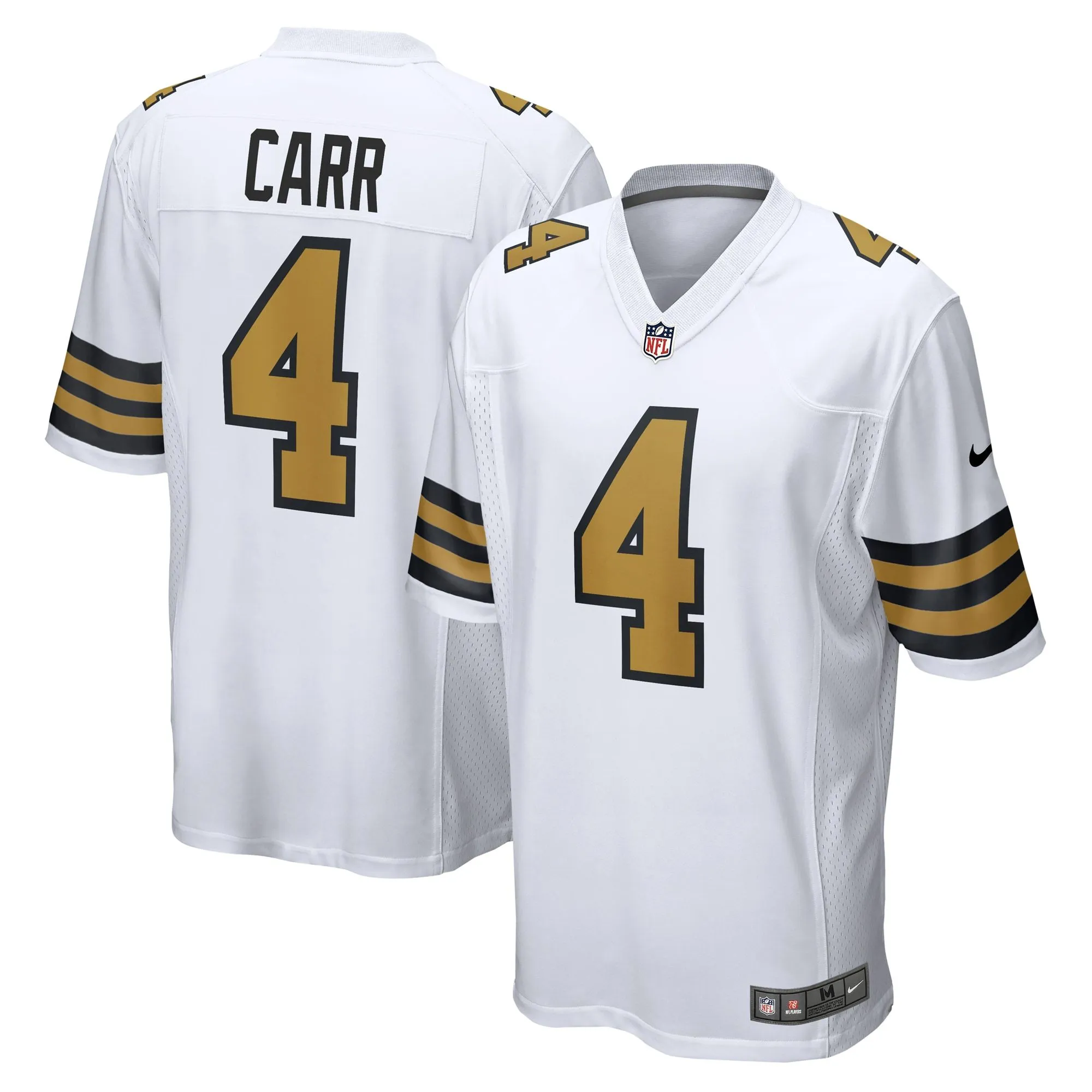 Derek Carr New Orleans Saints  Alternate Game Jersey -  White