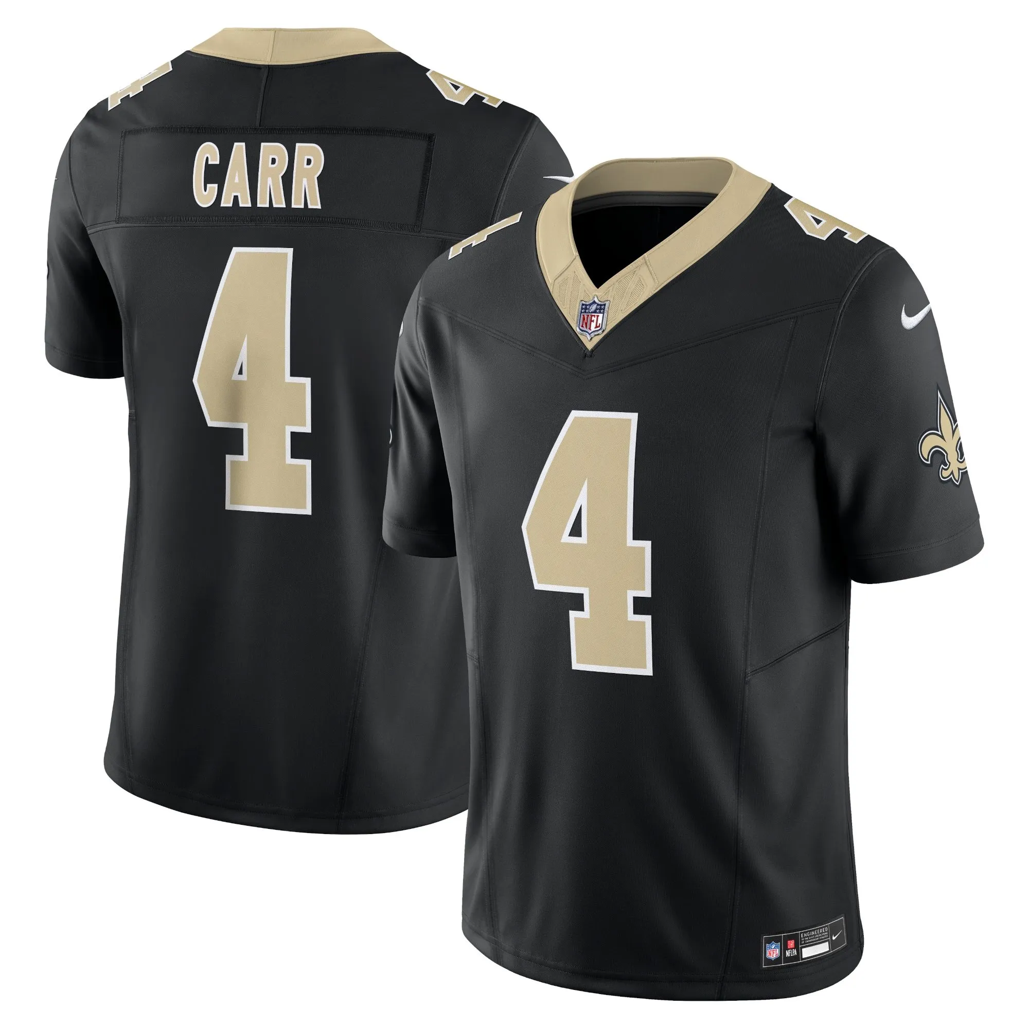 Derek Carr New Orleans Saints  Vapor F.U.S.E. Limited Jersey - Black