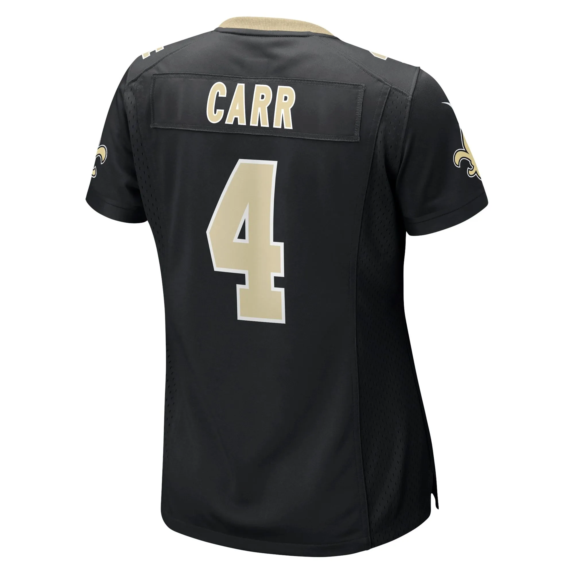 Derek Carr New Orleans Saints  Women's Game Jersey - Black