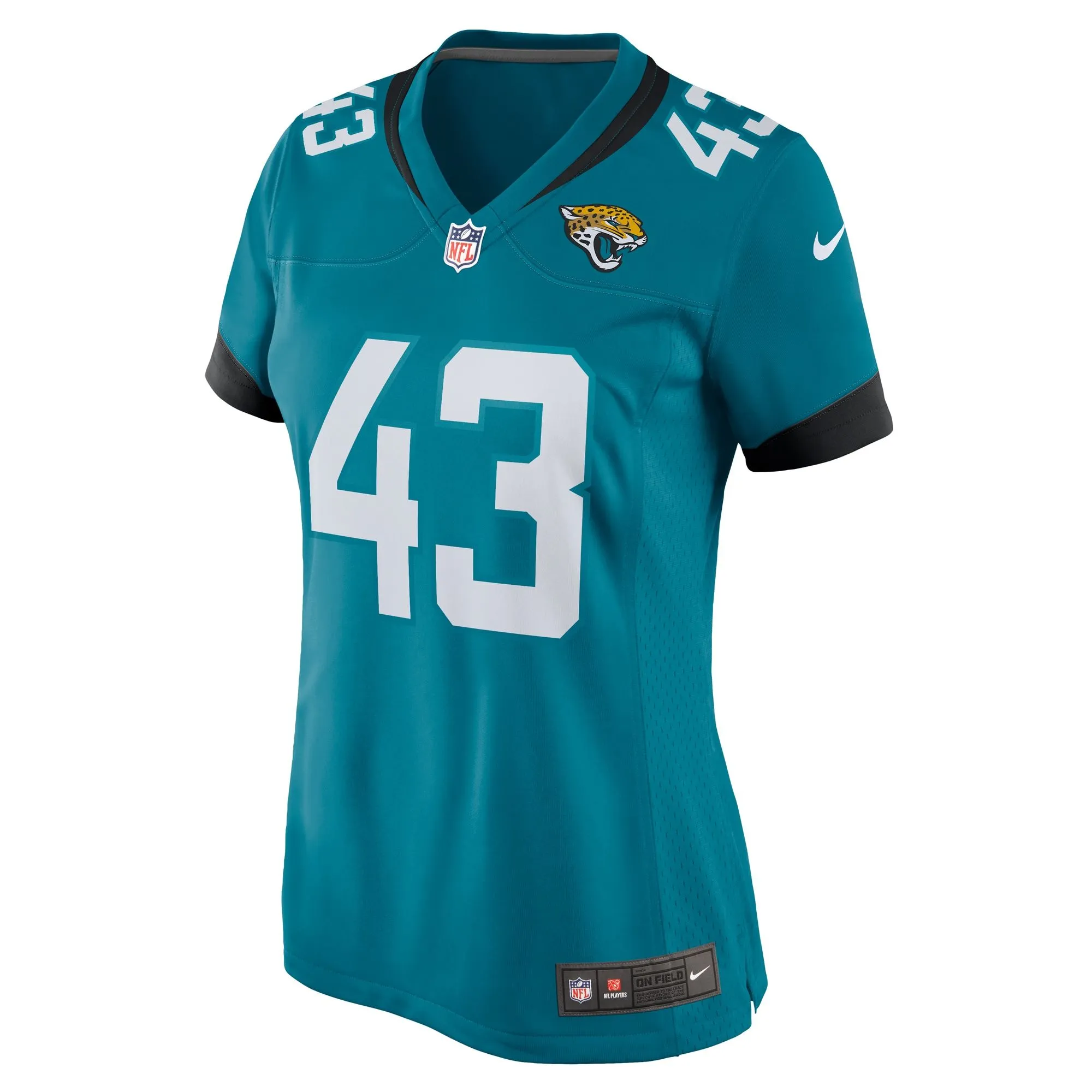 Derek Parish Jacksonville Jaguars  Women's  Game Jersey -  Teal