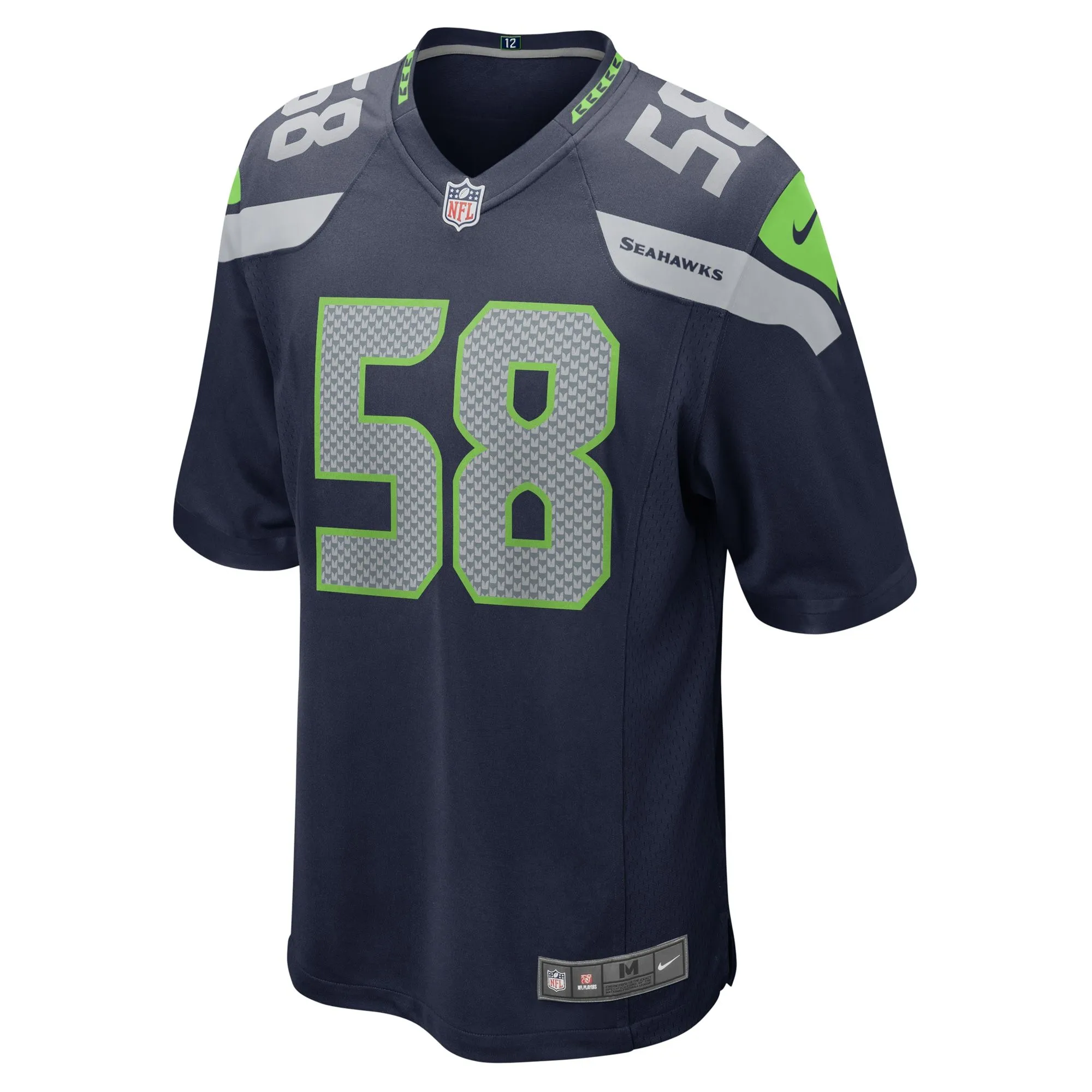 Derick Hall Seattle Seahawks   Game Jersey - College Navy