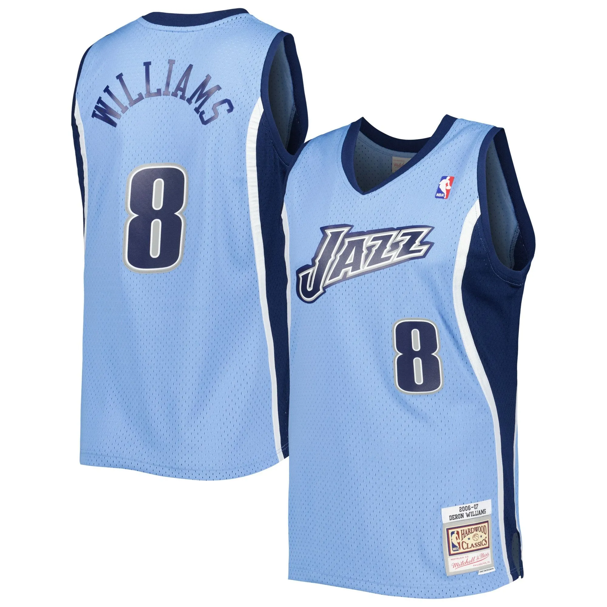 Deron Williams Utah Jazz Mitchell & Ness 2001/02 Hardwood Classics Swingman Jersey - Blue