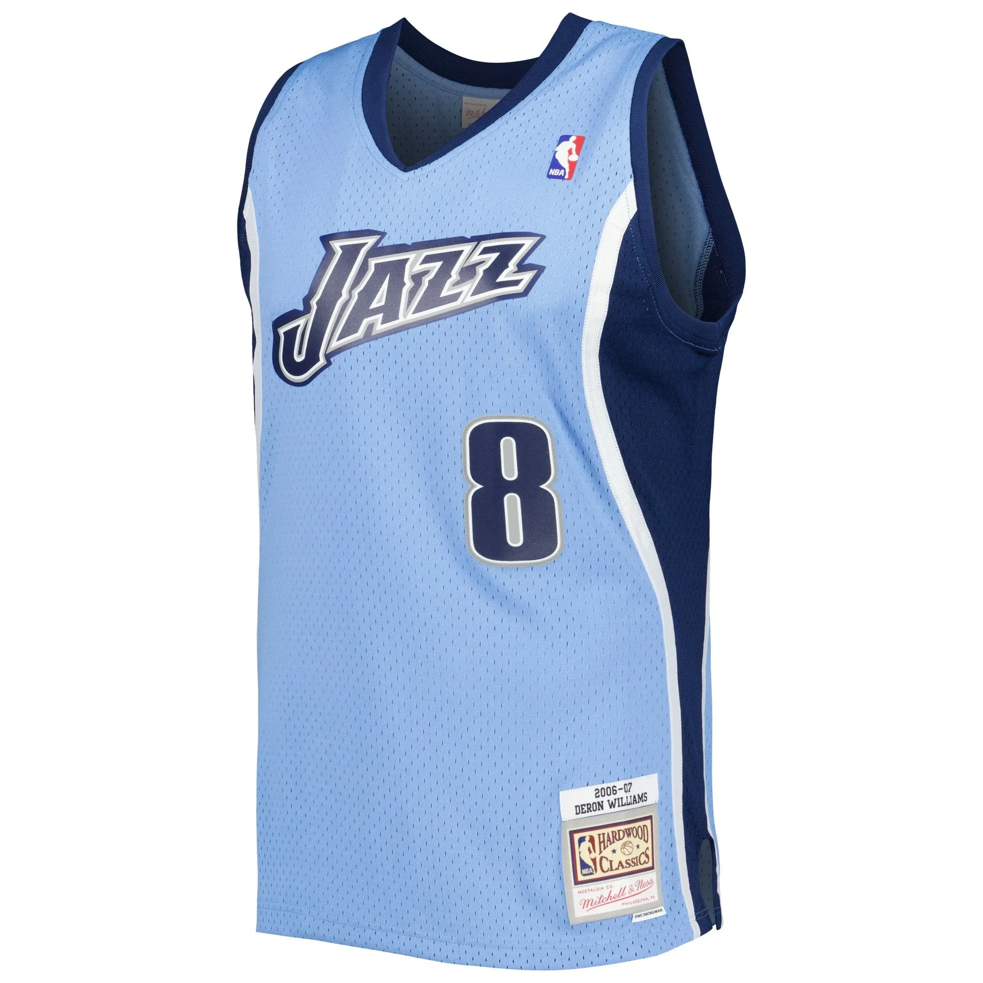 Deron Williams Utah Jazz Mitchell & Ness 2001/02 Hardwood Classics Swingman Jersey - Blue