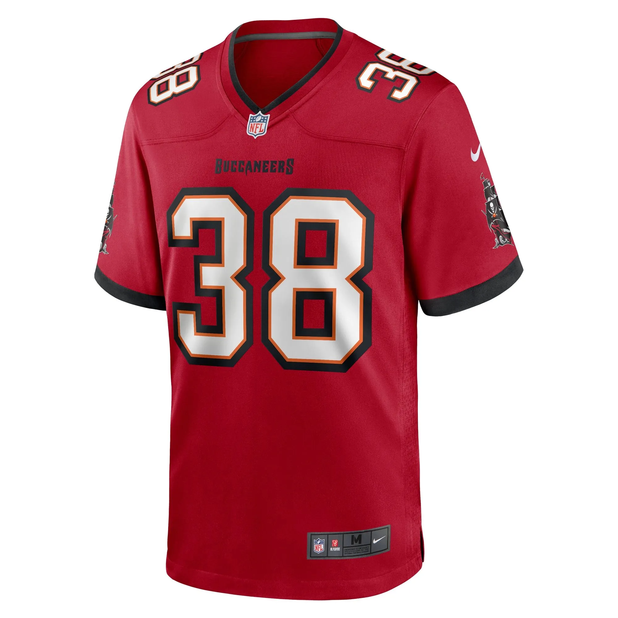 Derrek Pitts Tampa Bay Buccaneers   Game Jersey -  Red