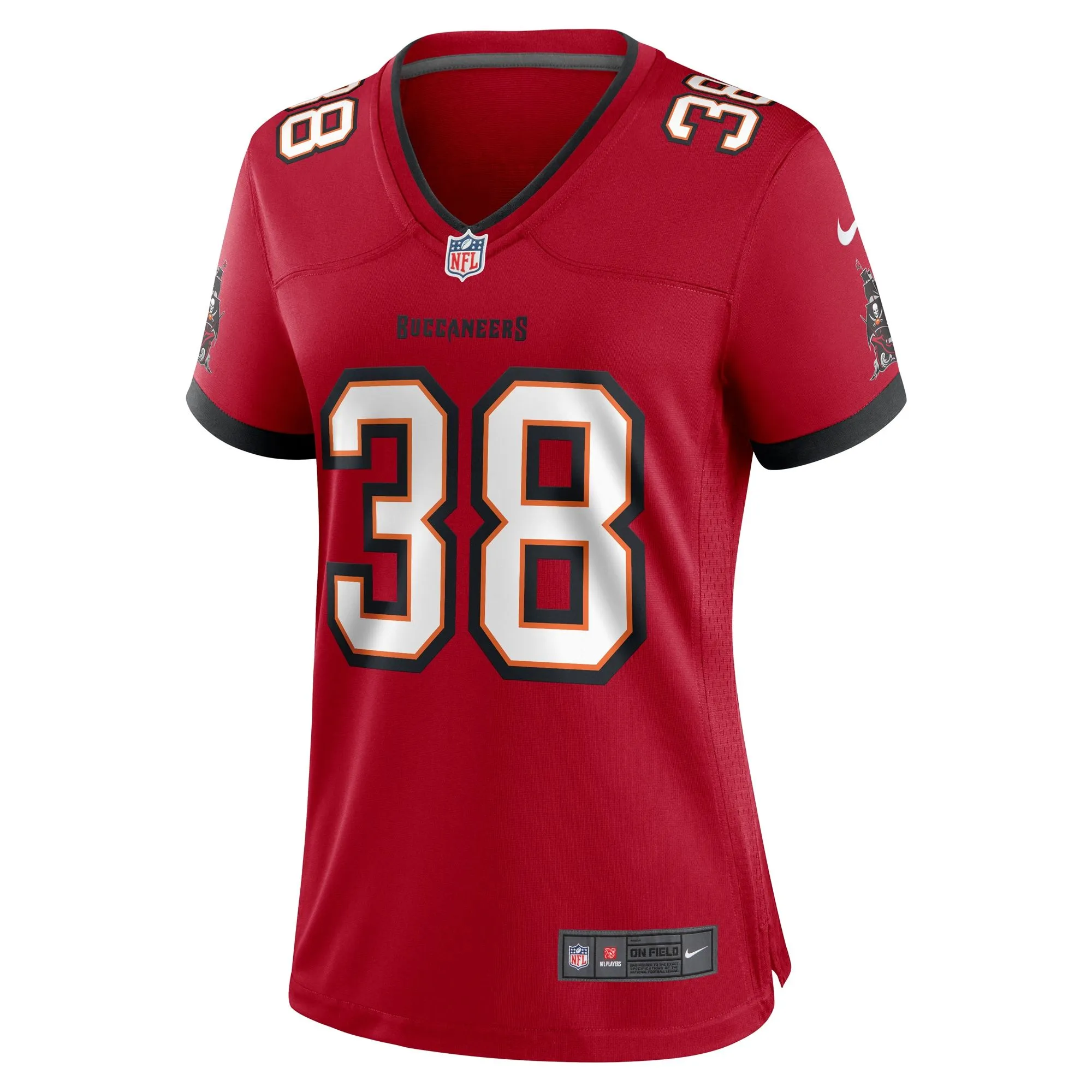 Derrek Pitts Tampa Bay Buccaneers  Women's  Game Jersey -  Red