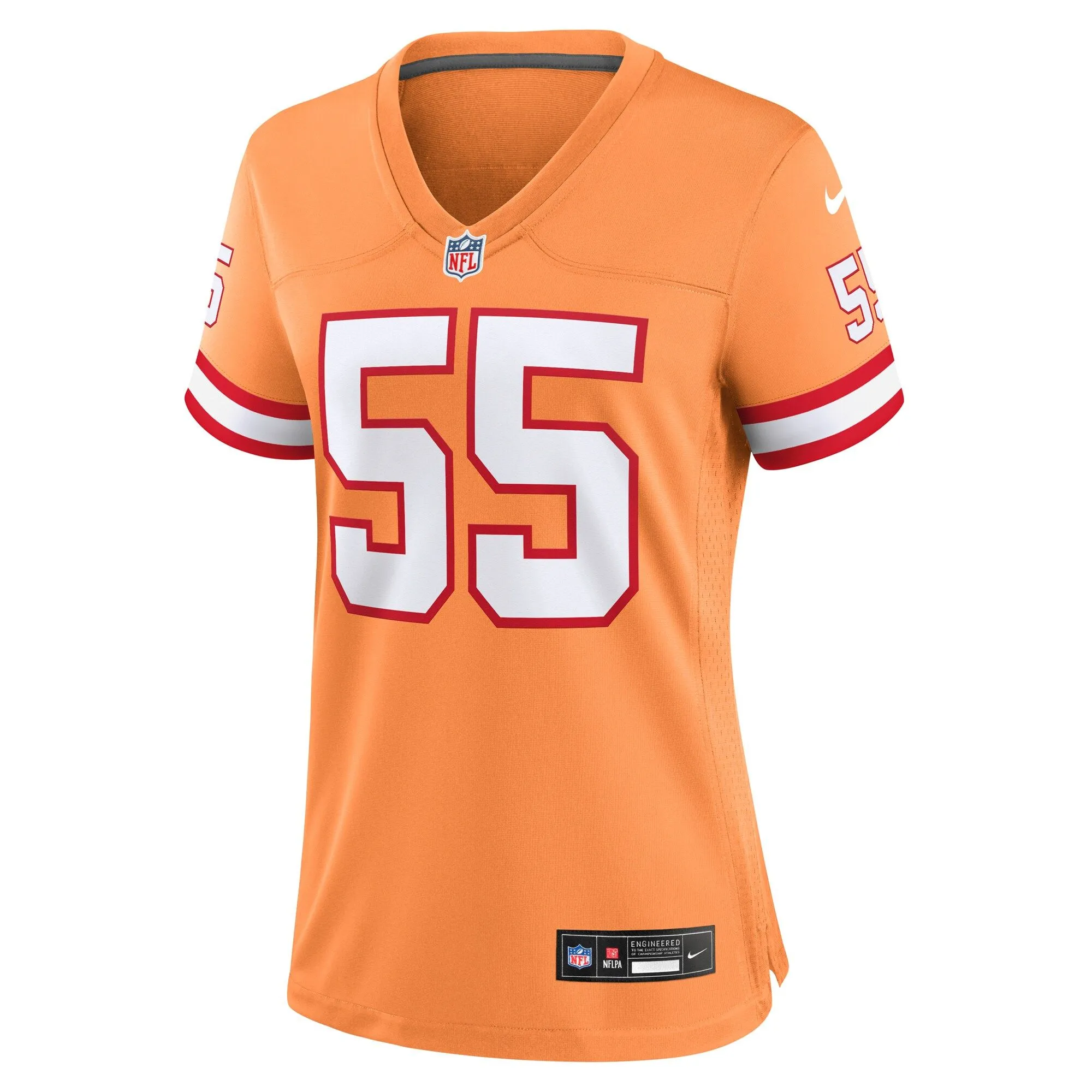 Derrick Brooks Tampa Bay Buccaneers  Women's Throwback Game Jersey - Orange