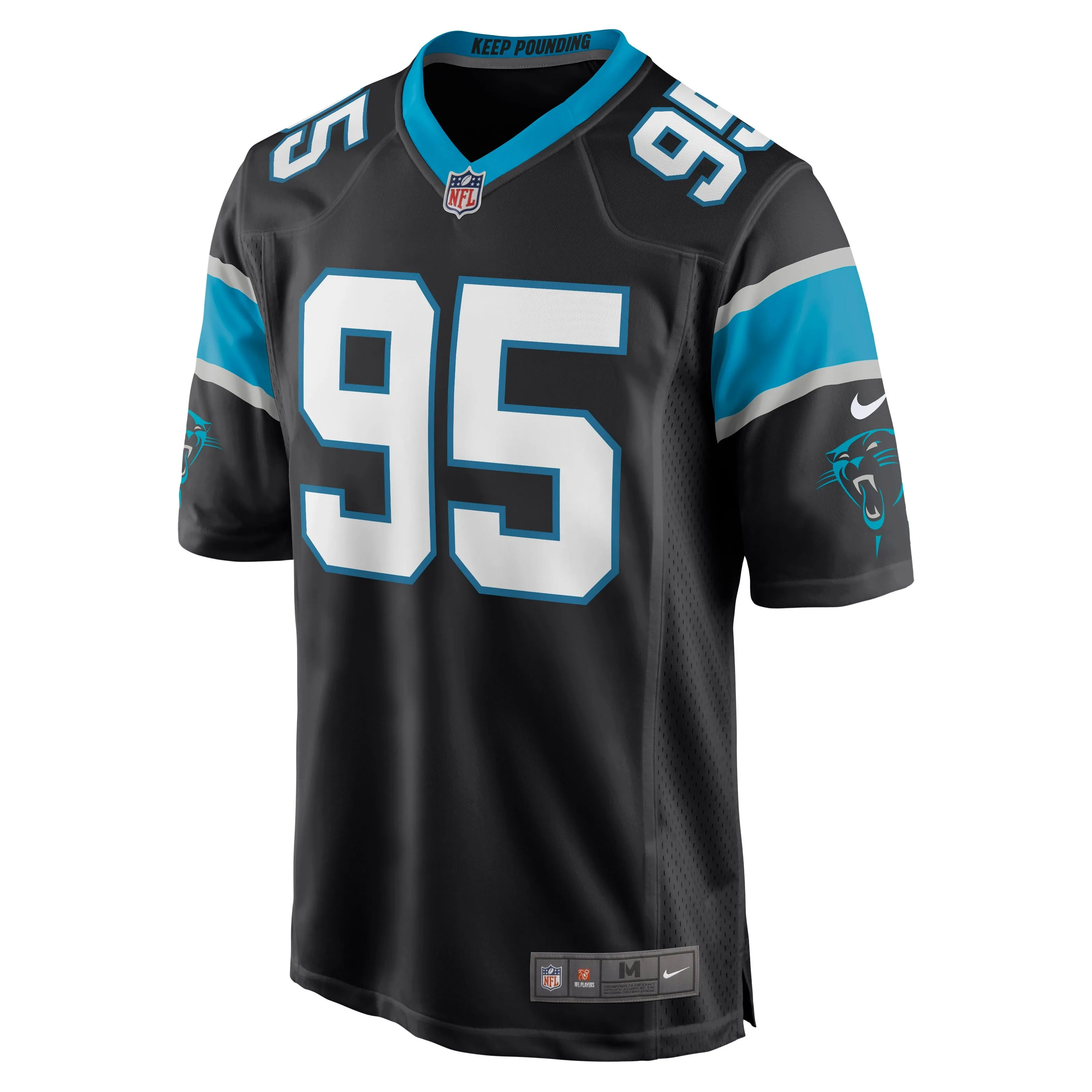 Derrick Brown Carolina Panthers  Player Game Jersey - Black