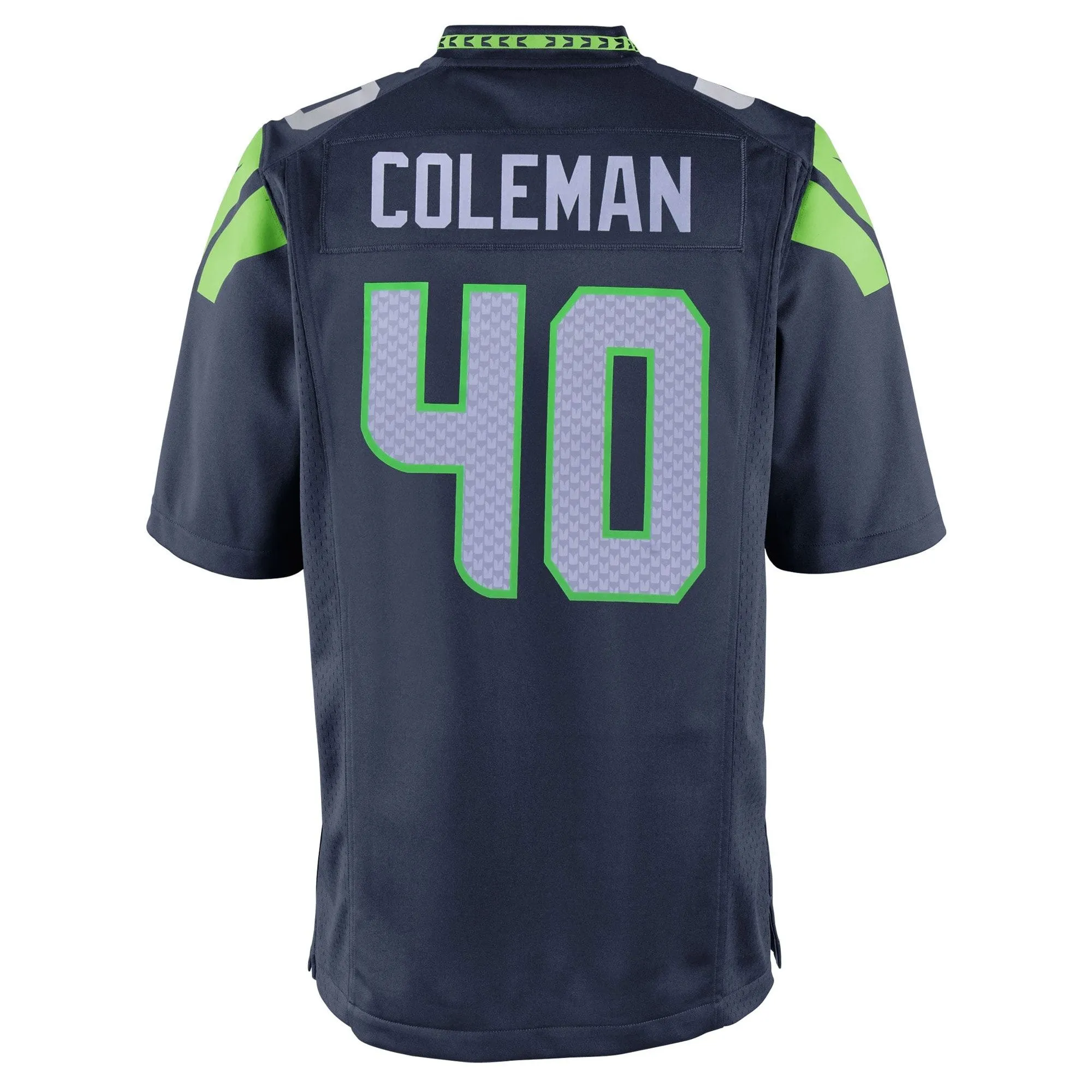 Derrick Coleman Seattle Seahawks Youth  Team Color Game Jersey - College Navy