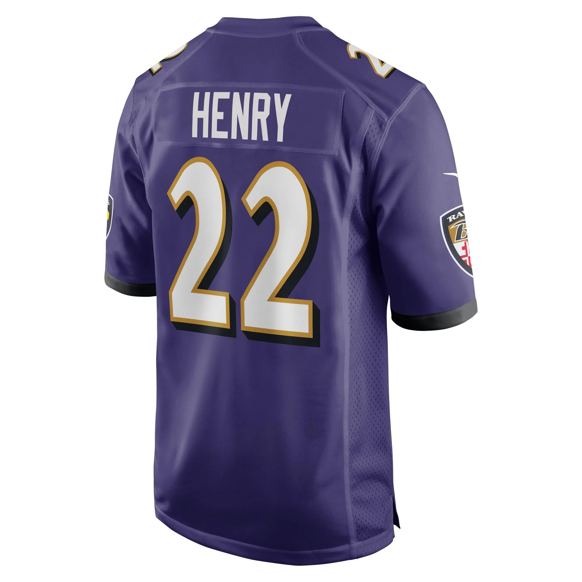 Derrick Henry Baltimore Ravens  Game Player Jersey - Purple