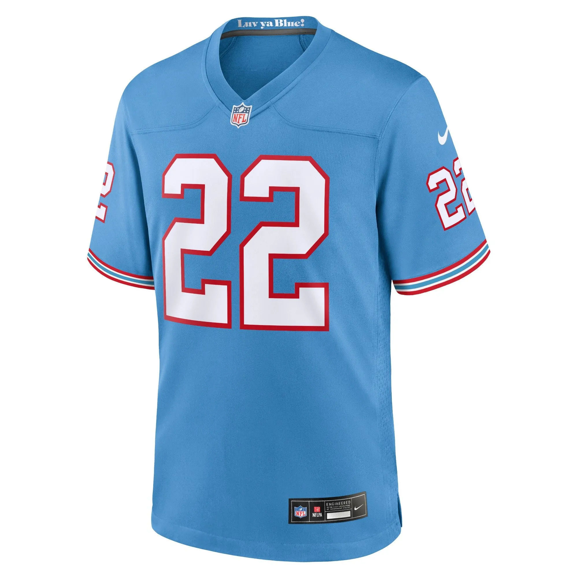 Derrick Henry Tennessee Titans  Oilers Throwback Alternate Game Player Jersey - Light Blue