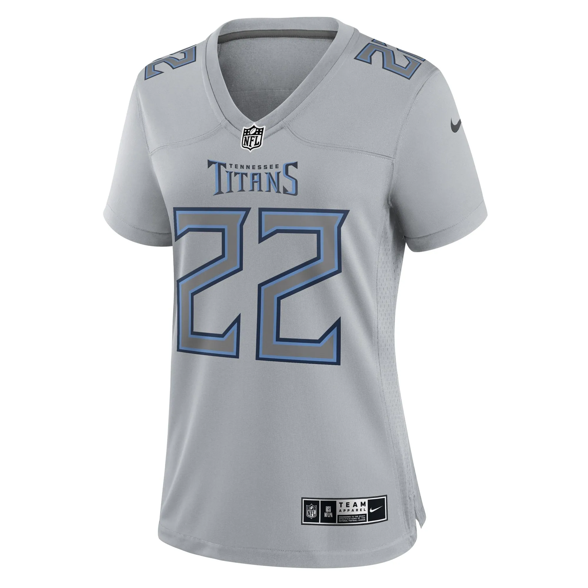 Derrick Henry Tennessee Titans  Women's Atmosphere Fashion Game Jersey - Gray