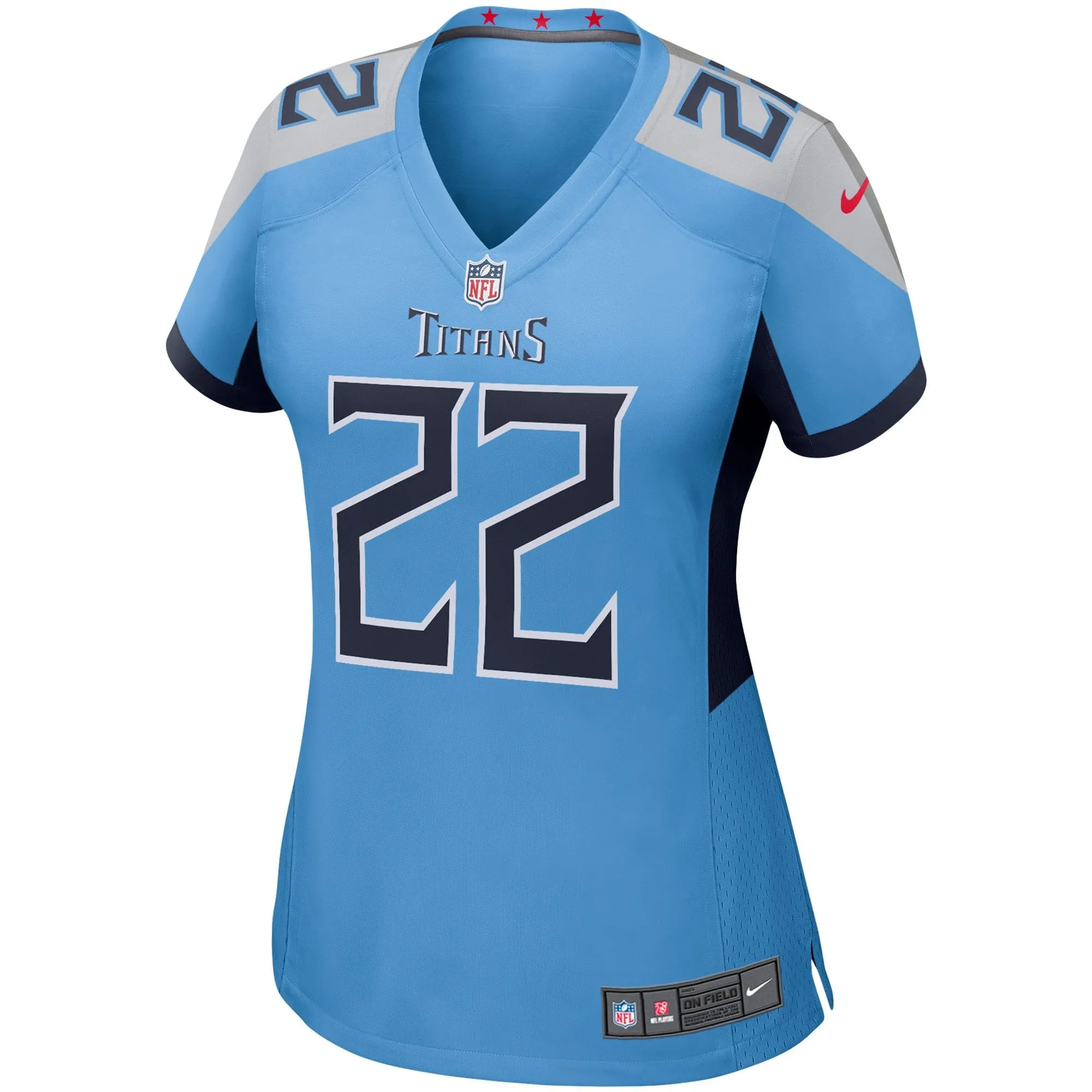 Derrick Henry Tennessee Titans  Women's Game Jersey - Light Blue