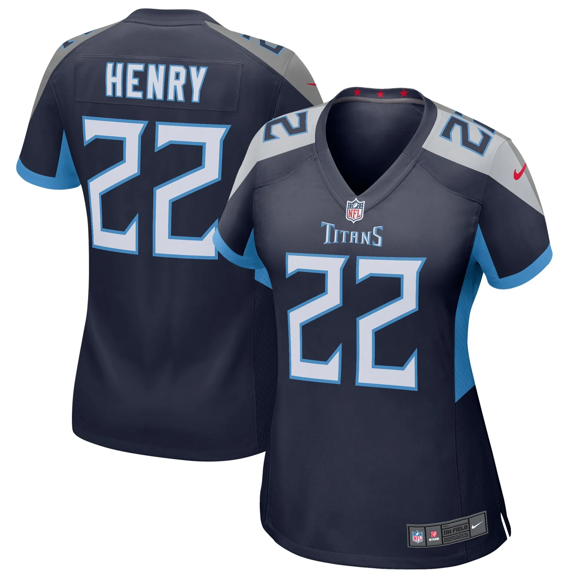 Derrick Henry Tennessee Titans  Women's Game Jersey - Navy