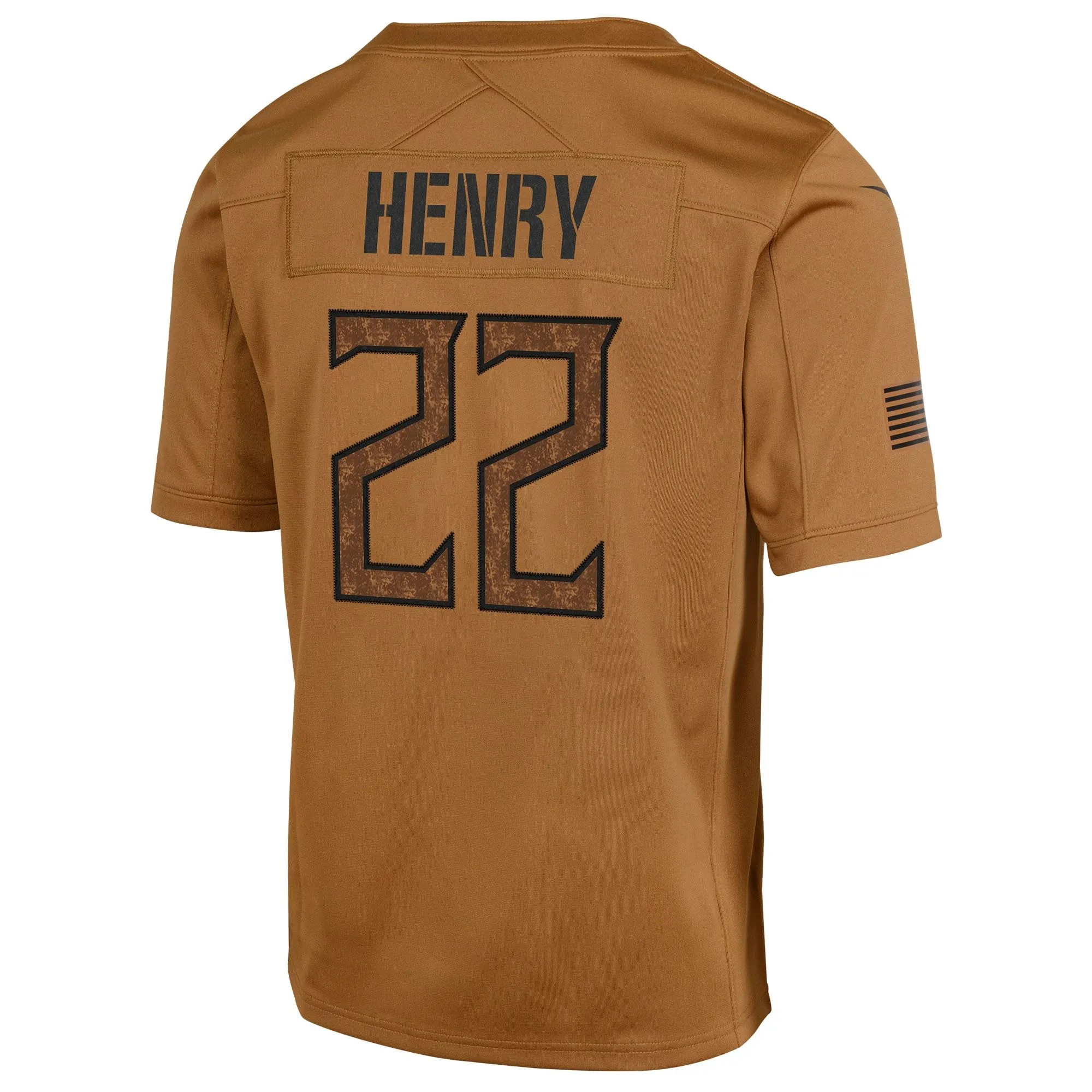 Derrick Henry Tennessee Titans  Youth 2023 Salute To Service Limited Jersey - Brown