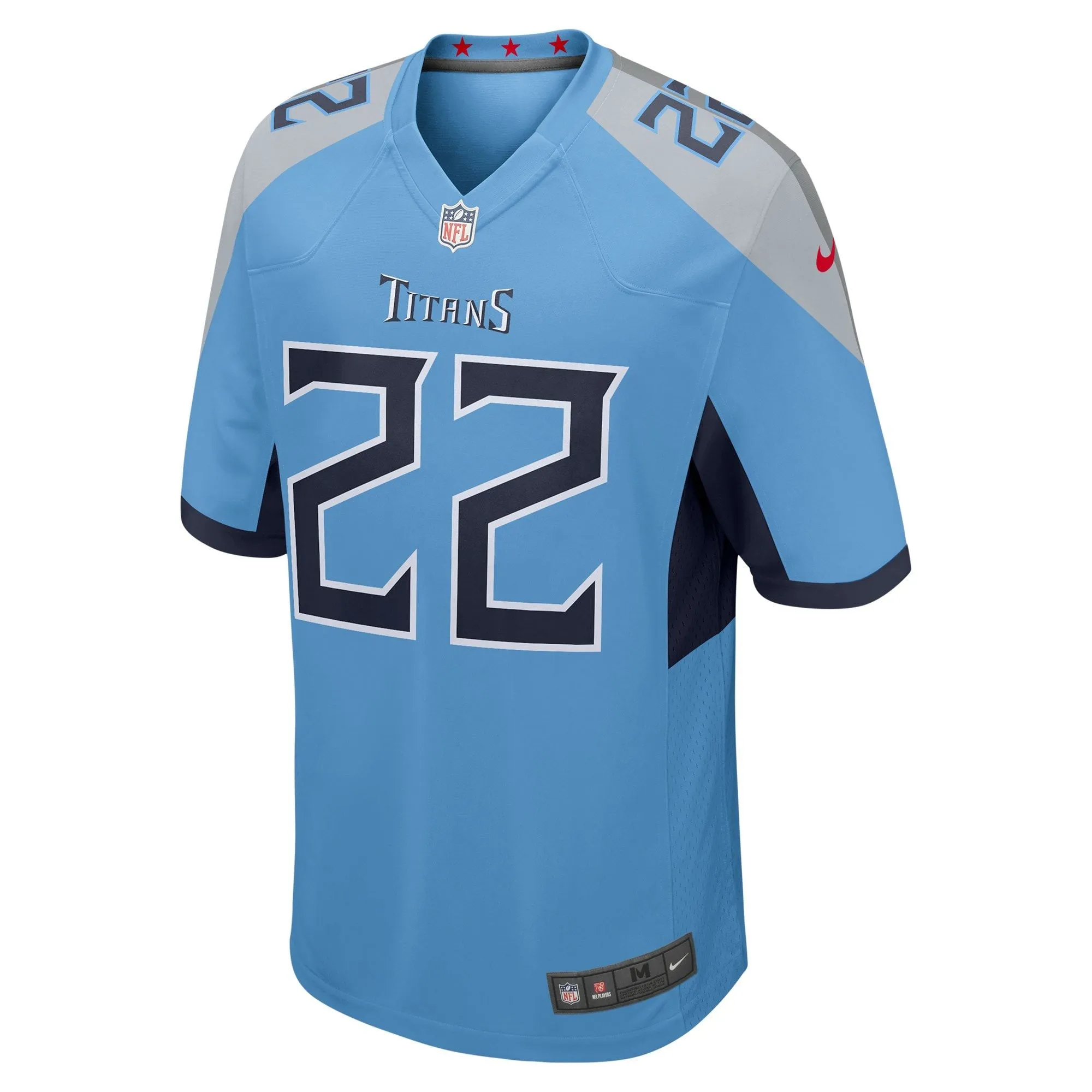 Derrick Henry Tennessee Titans  Youth Game Jersey - Light Blue