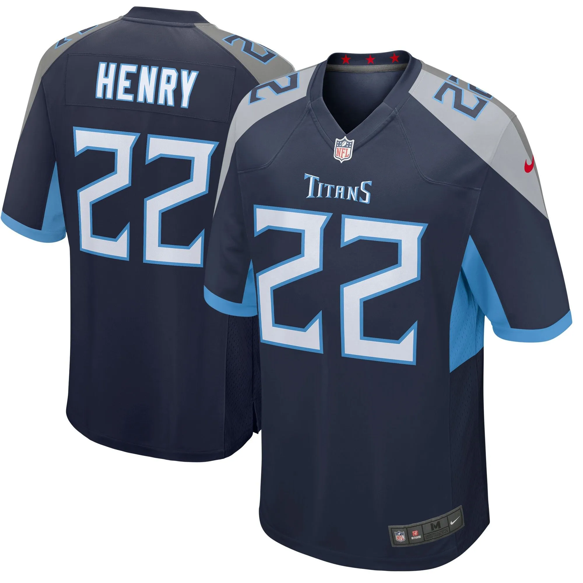 Derrick Henry Tennessee Titans  Youth Game Jersey - Navy