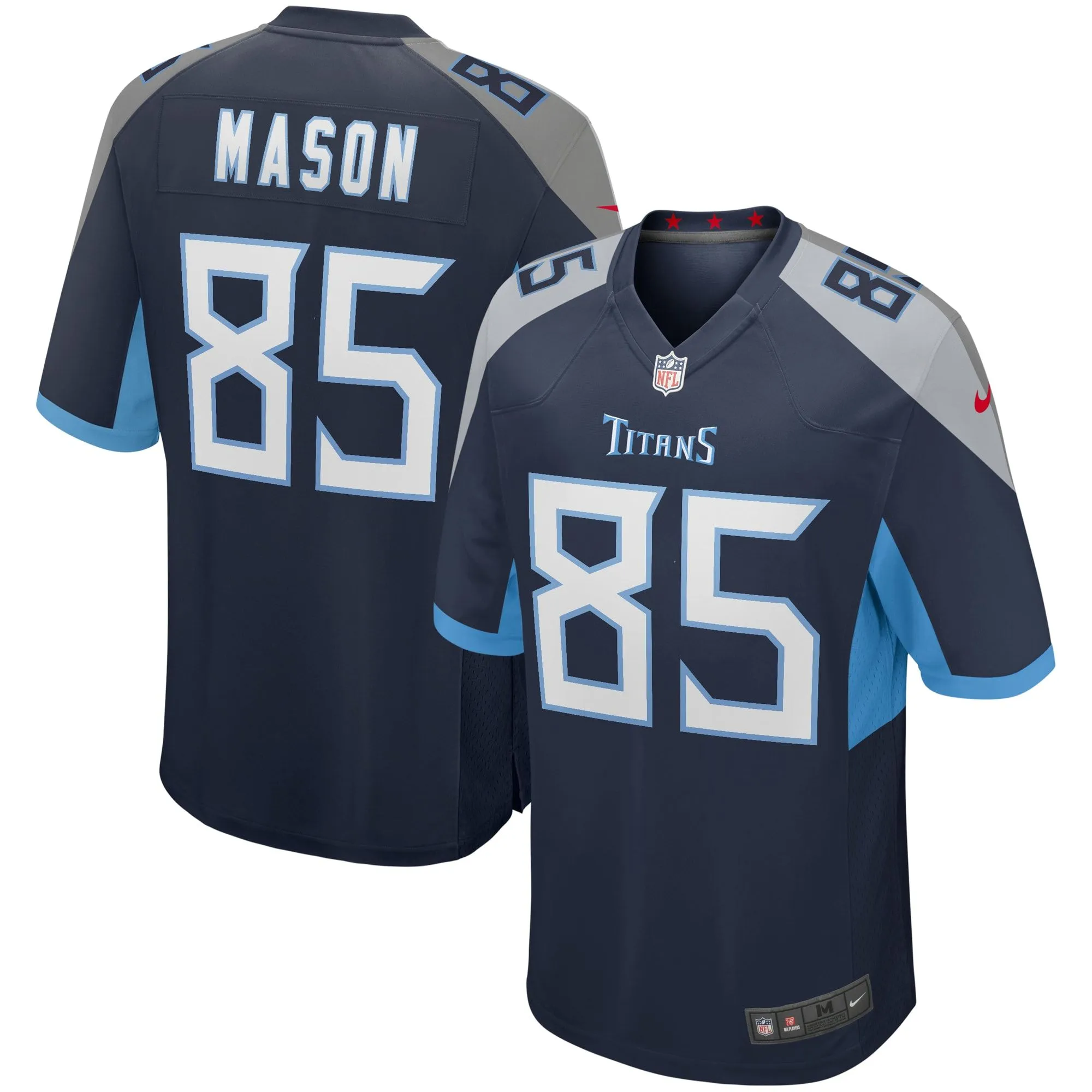 Derrick Mason Tennessee Titans  Game Retired Player Jersey - Navy