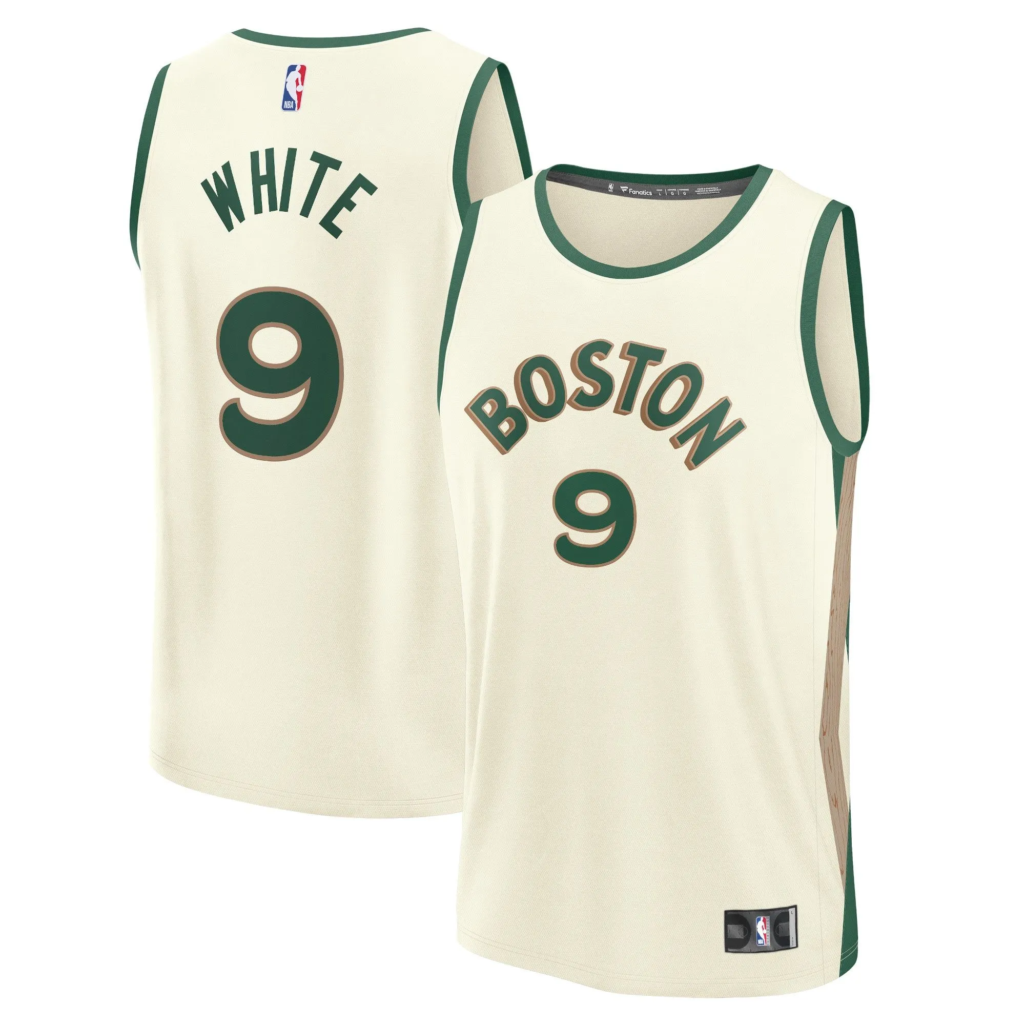 Derrick White Boston Celtics Fanatics Branded Fast Break Jersey - White - City Edition