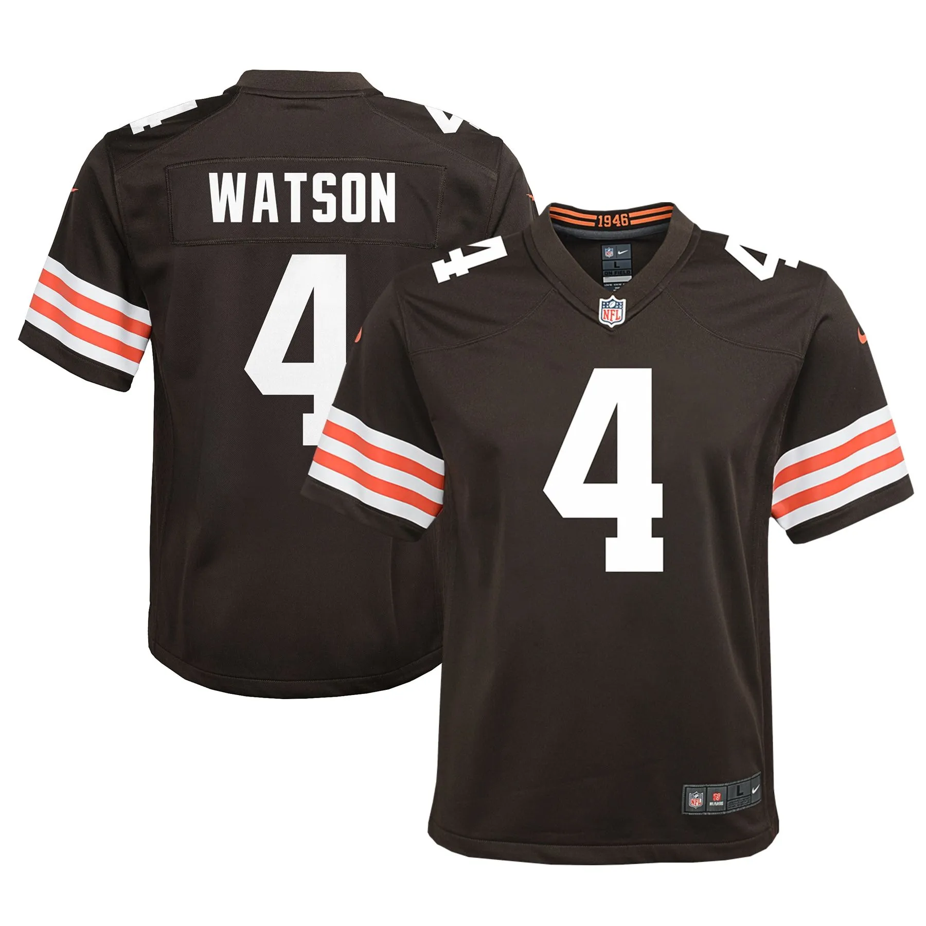 Deshaun Watson Cleveland Browns  Youth Game Jersey - Brown