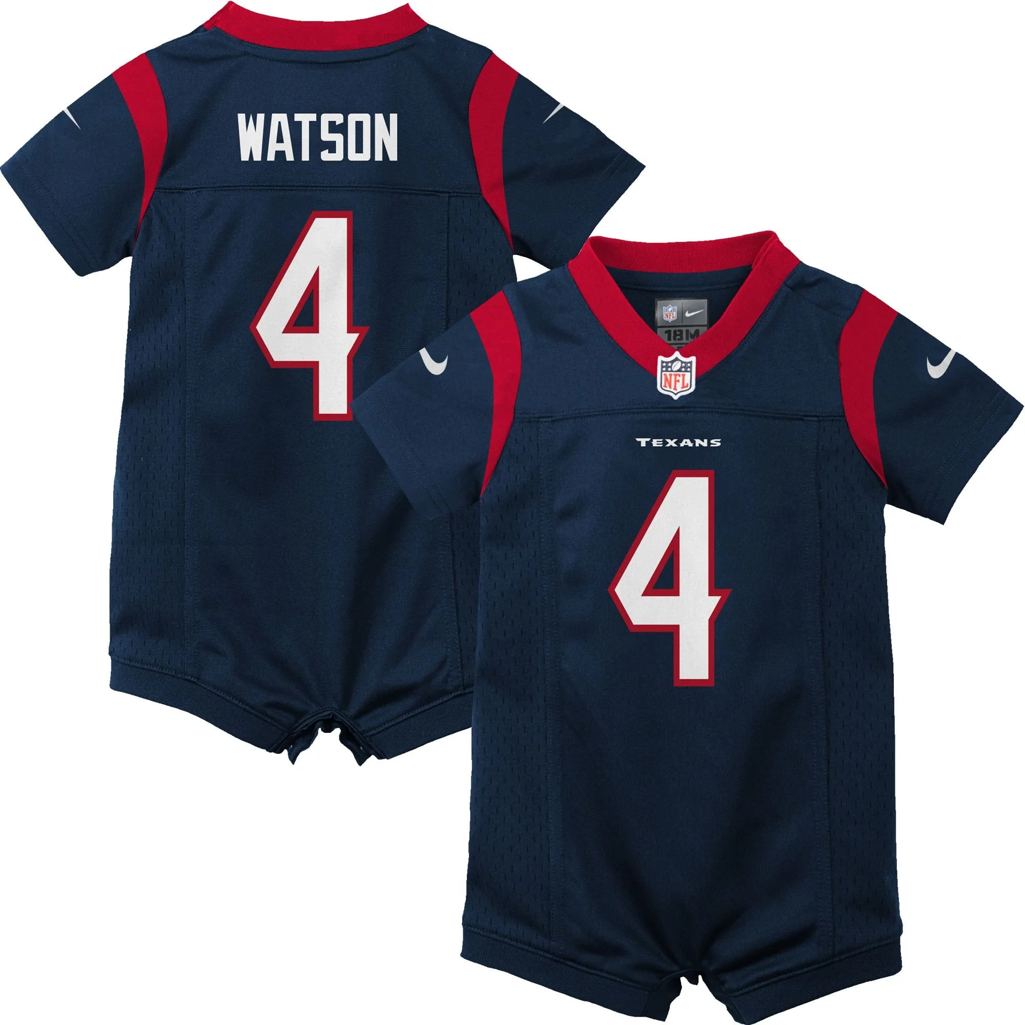 Deshaun Watson Houston Texans  Infant Romper Jersey - Navy