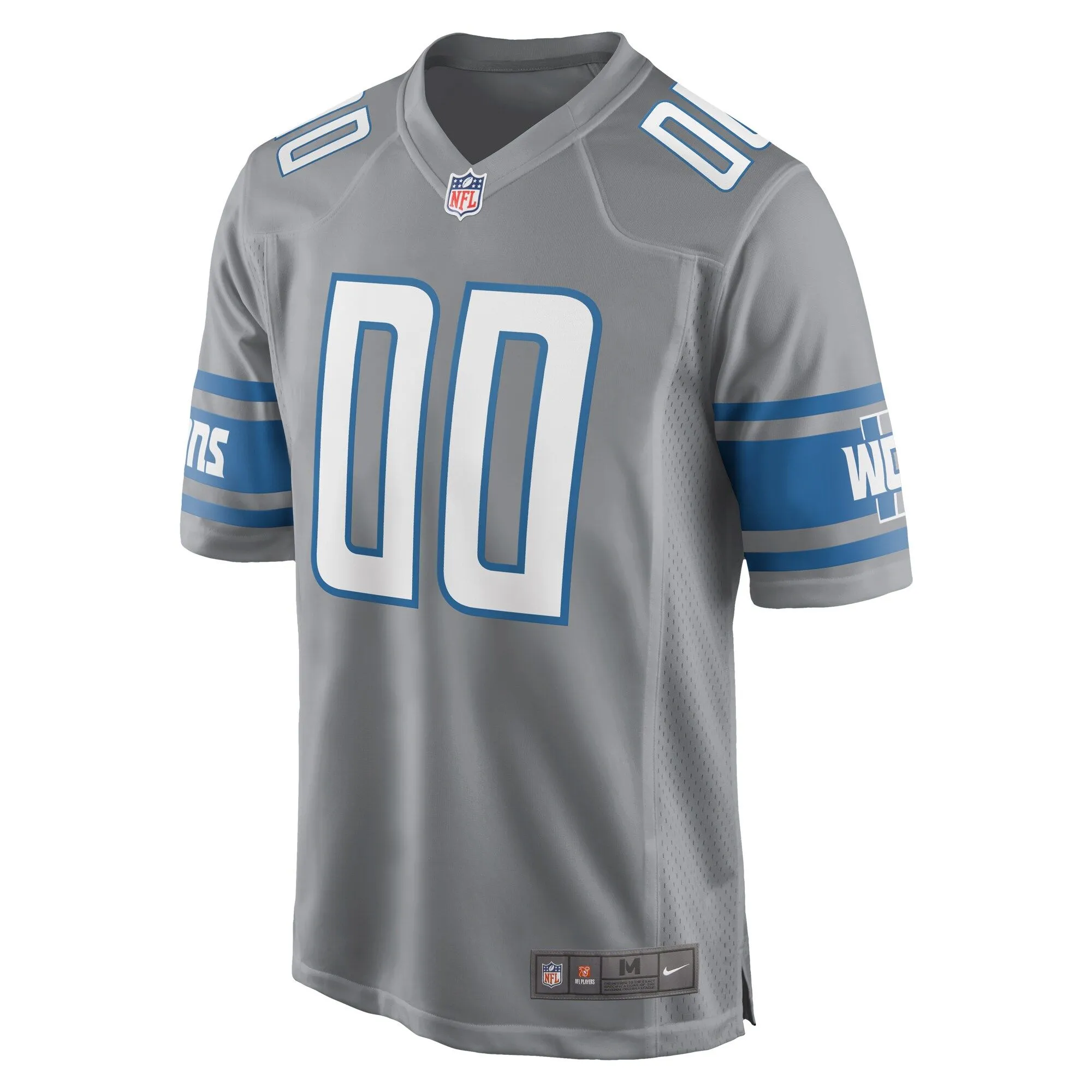 Detroit Lions  Alternate Custom Game Jersey - Gray