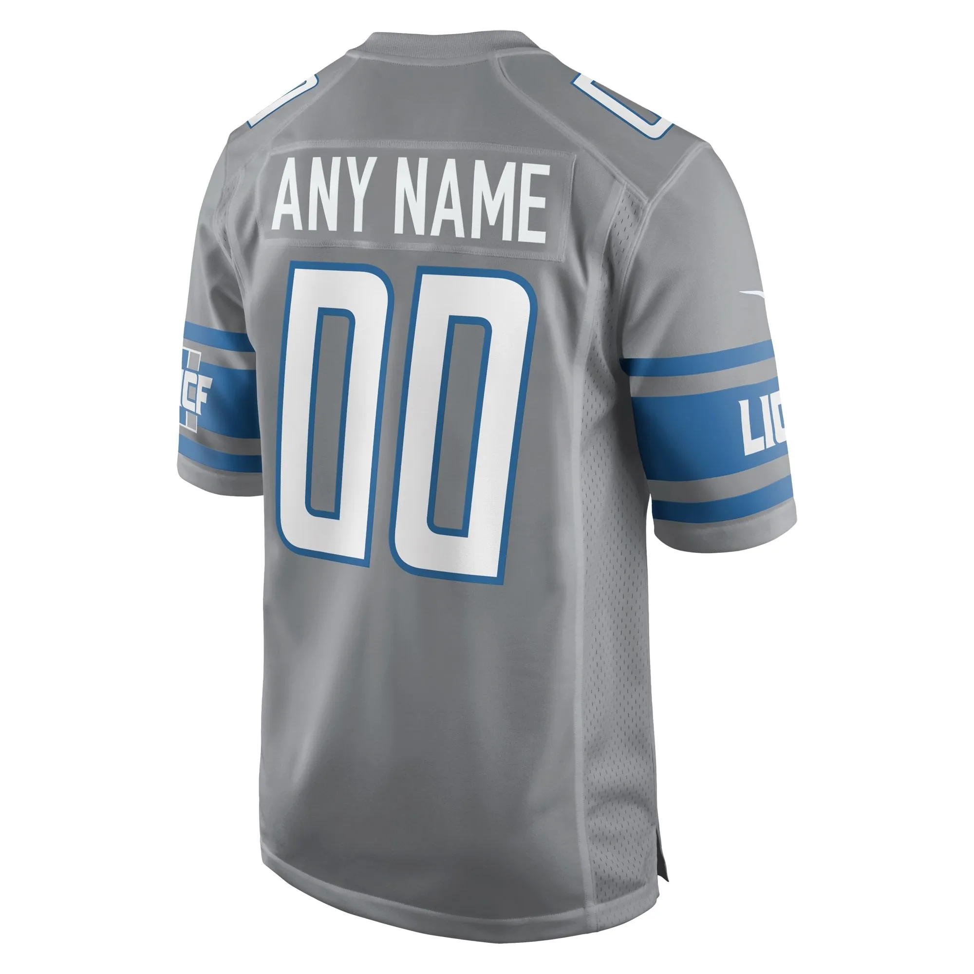 Detroit Lions  Alternate Custom Game Jersey - Gray