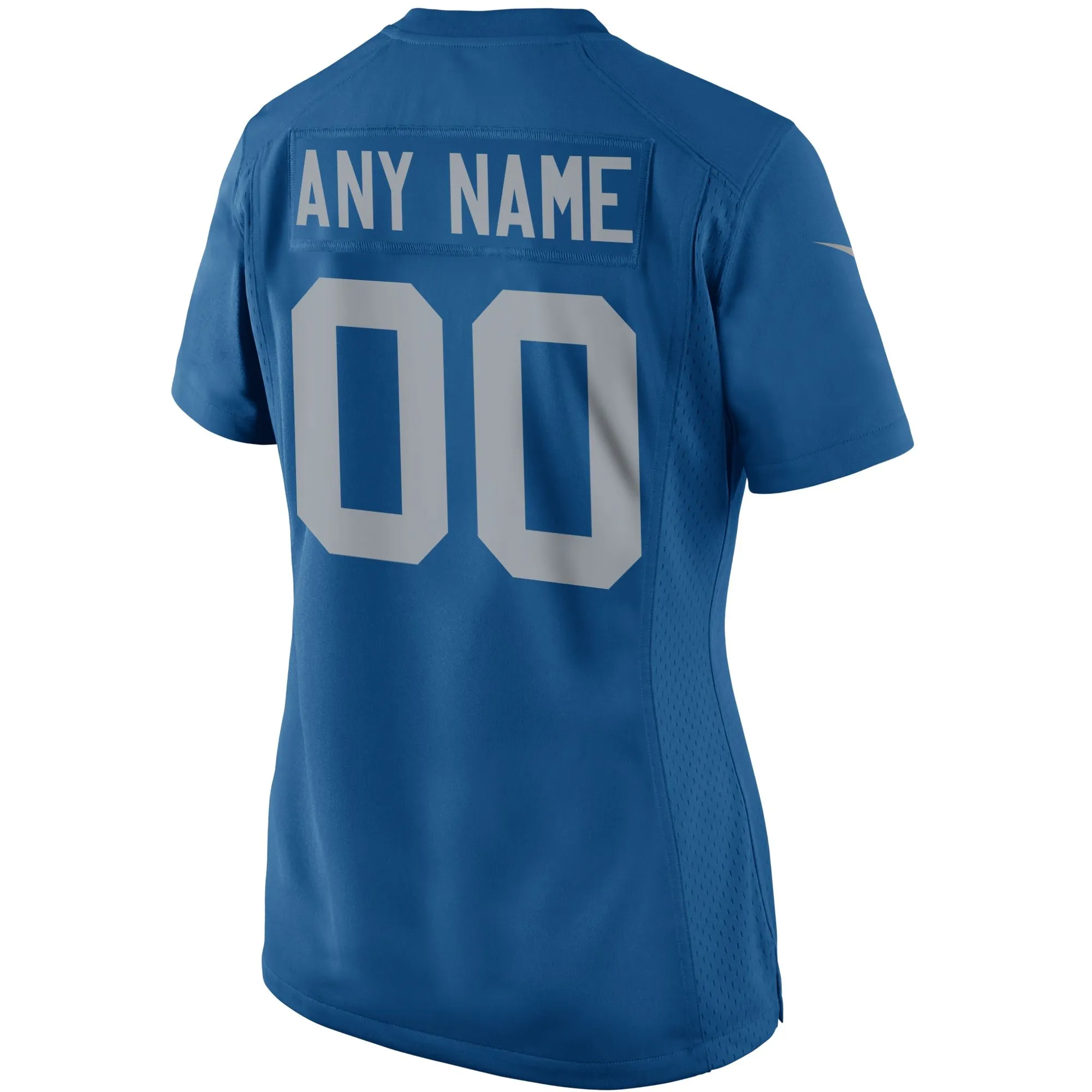 Detroit Lions  Women's Throwback Custom Game Jersey - Blue