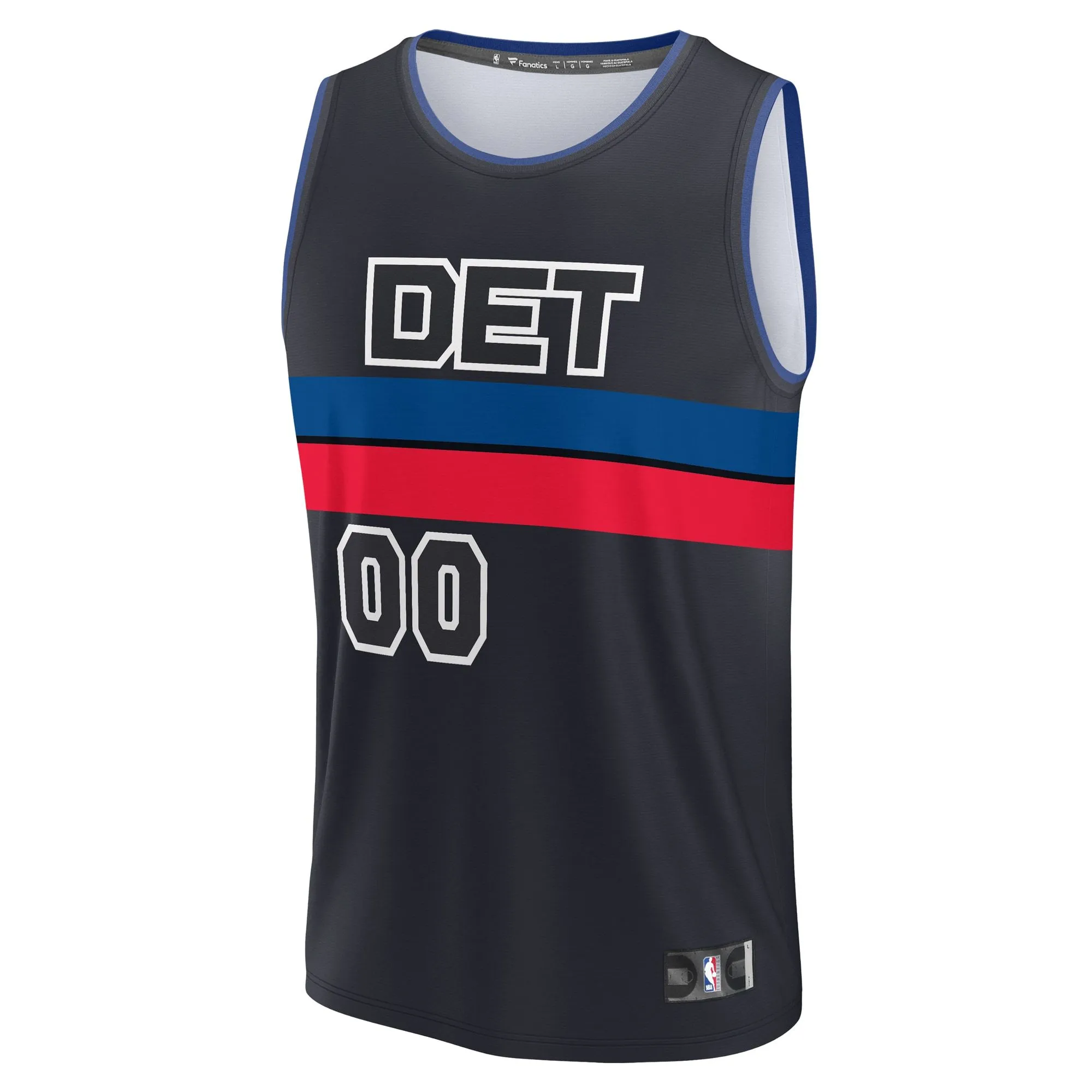 Detroit Pistons Fanatics Branded Fast Break Custom Jersey - Charcoal - Statement Edition