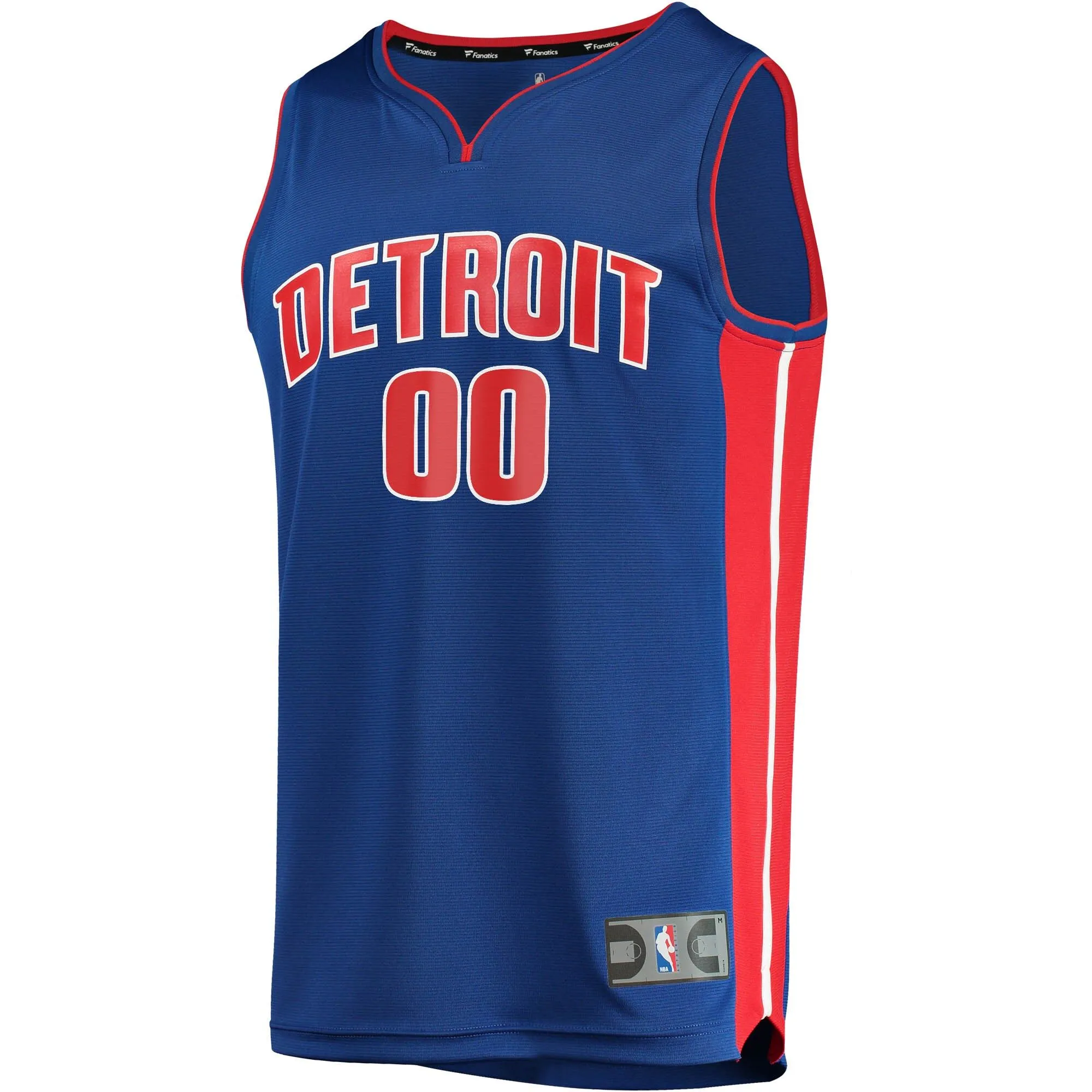 Detroit Pistons Fanatics Branded Fast Break Custom Replica Jersey Blue - Icon Edition