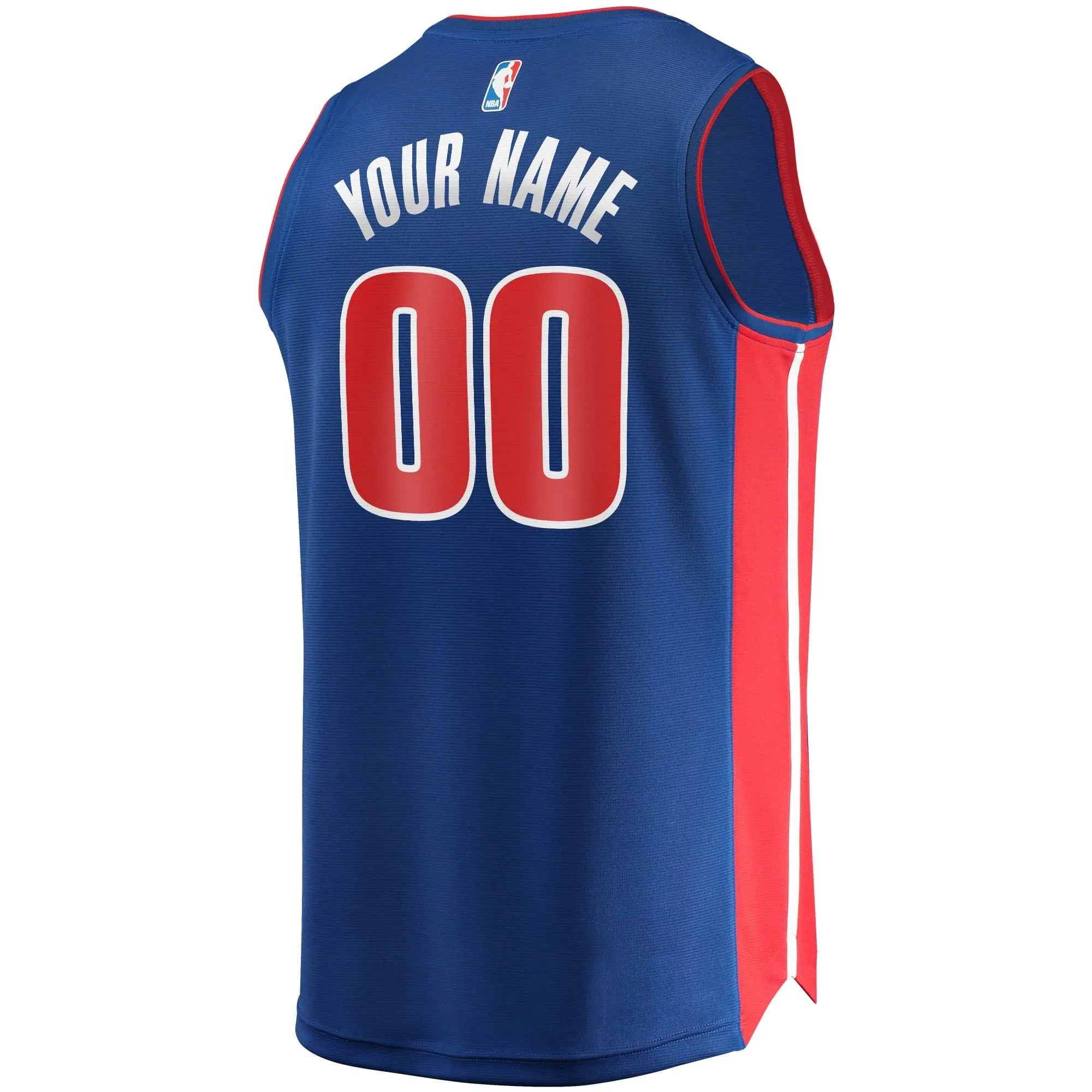 Detroit Pistons Fanatics Branded Fast Break Custom Replica Jersey Blue - Icon Edition