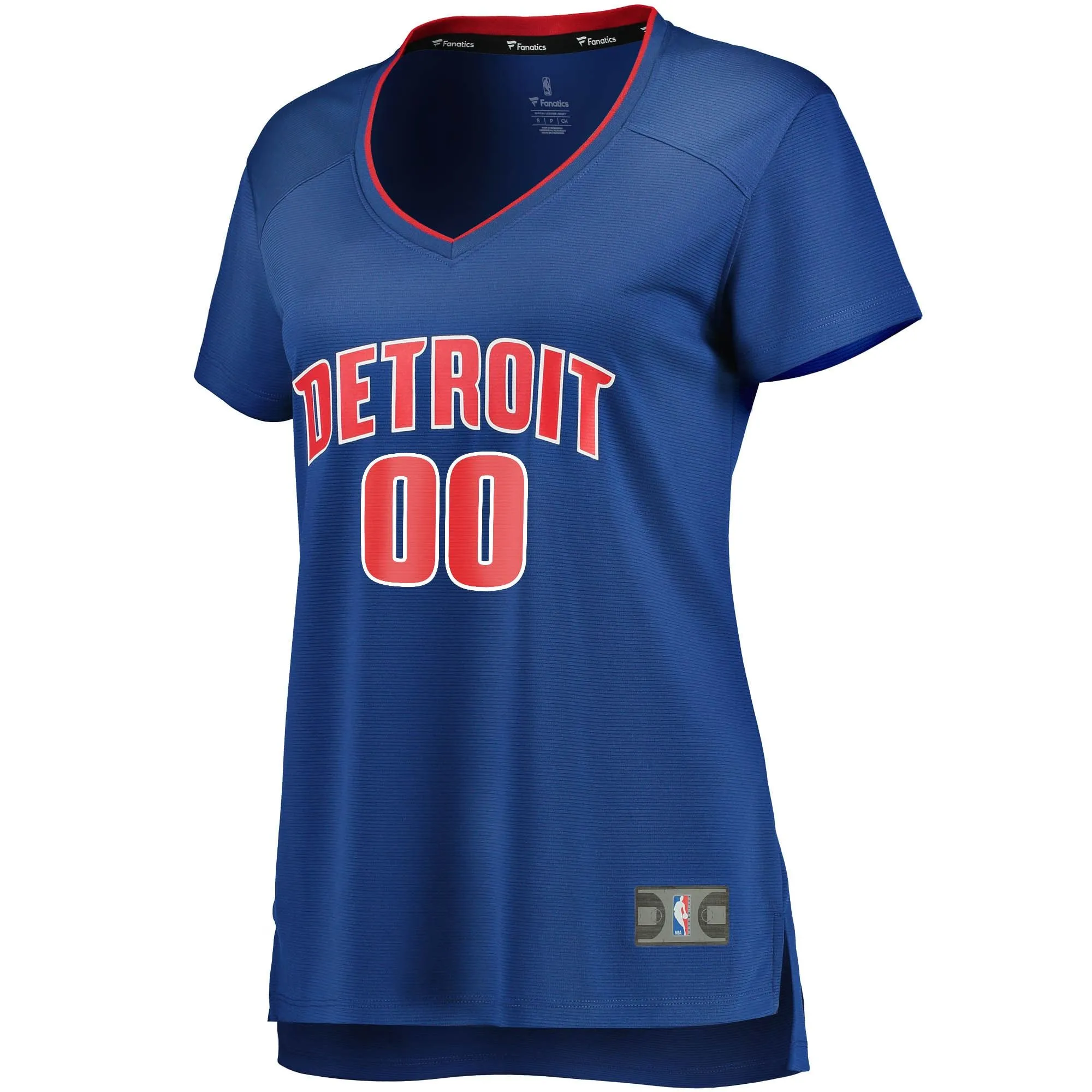 Detroit Pistons Fanatics Branded Women's Fast Break Custom Jersey Royal - Icon Edition